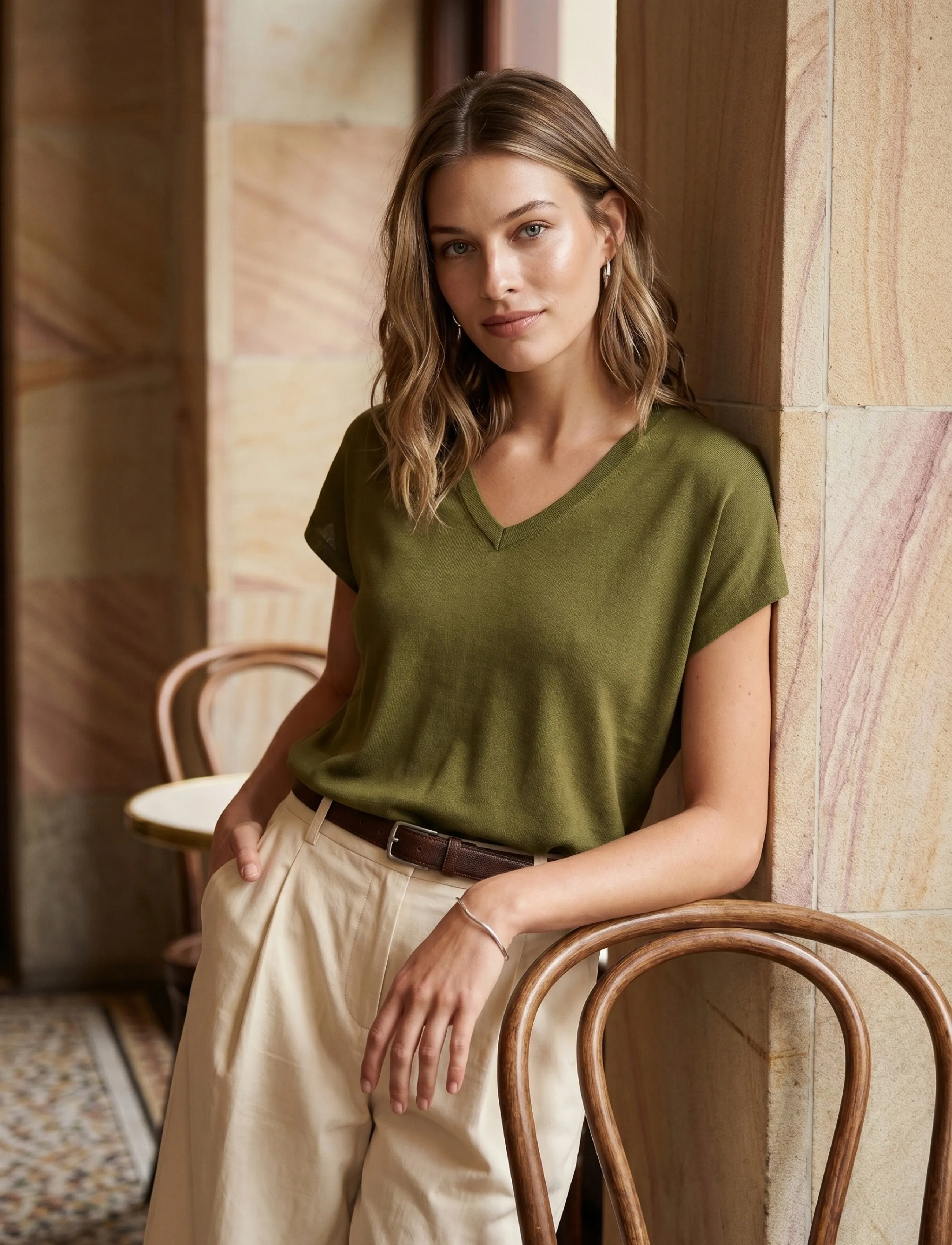Mspeyton Batsleeve Knit T-Shirt