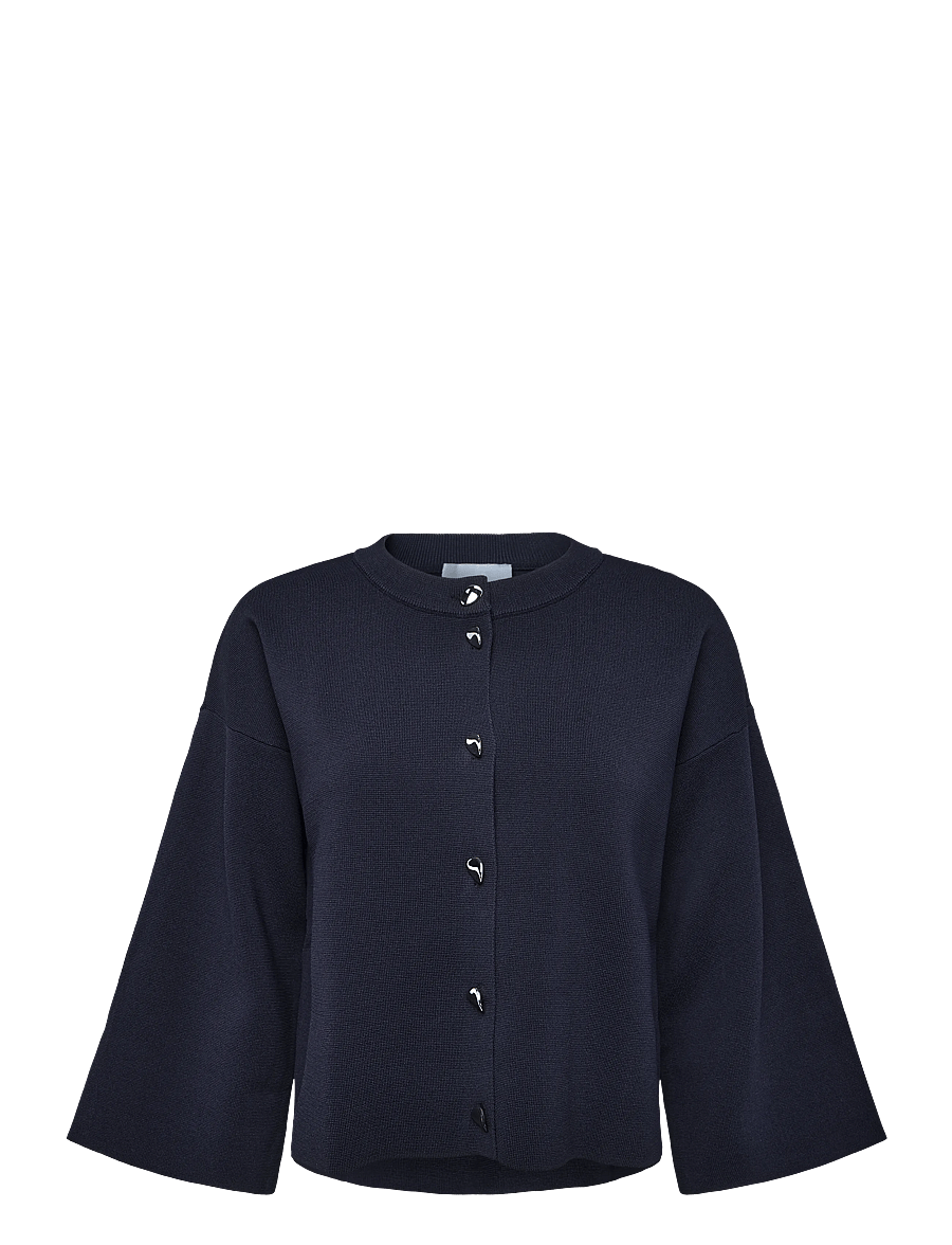 Minus - MSElenora Knit Cardigan - strickjacken - sky captain - 1
