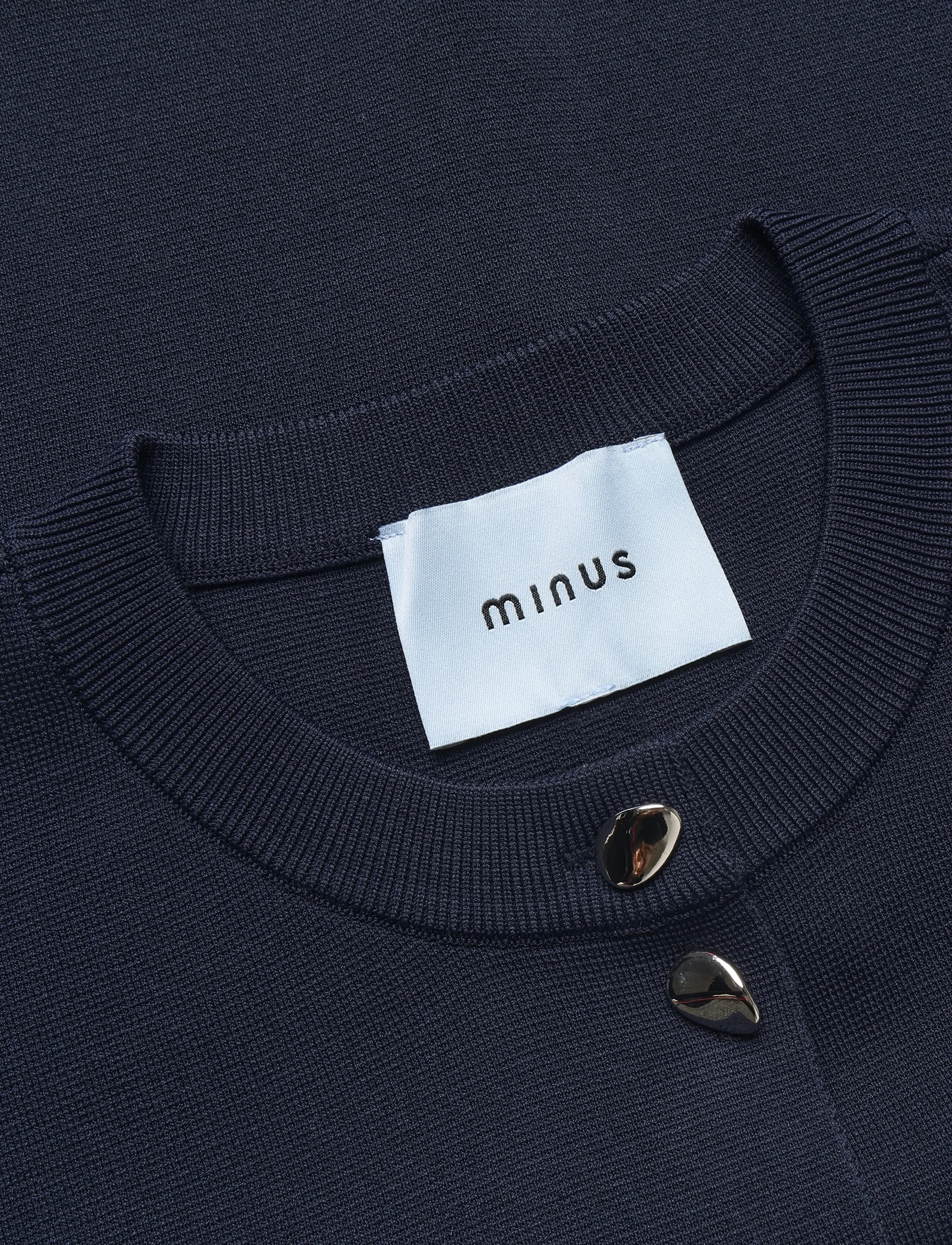 Minus - MSElenora Knit Cardigan - strickjacken - sky captain - 3