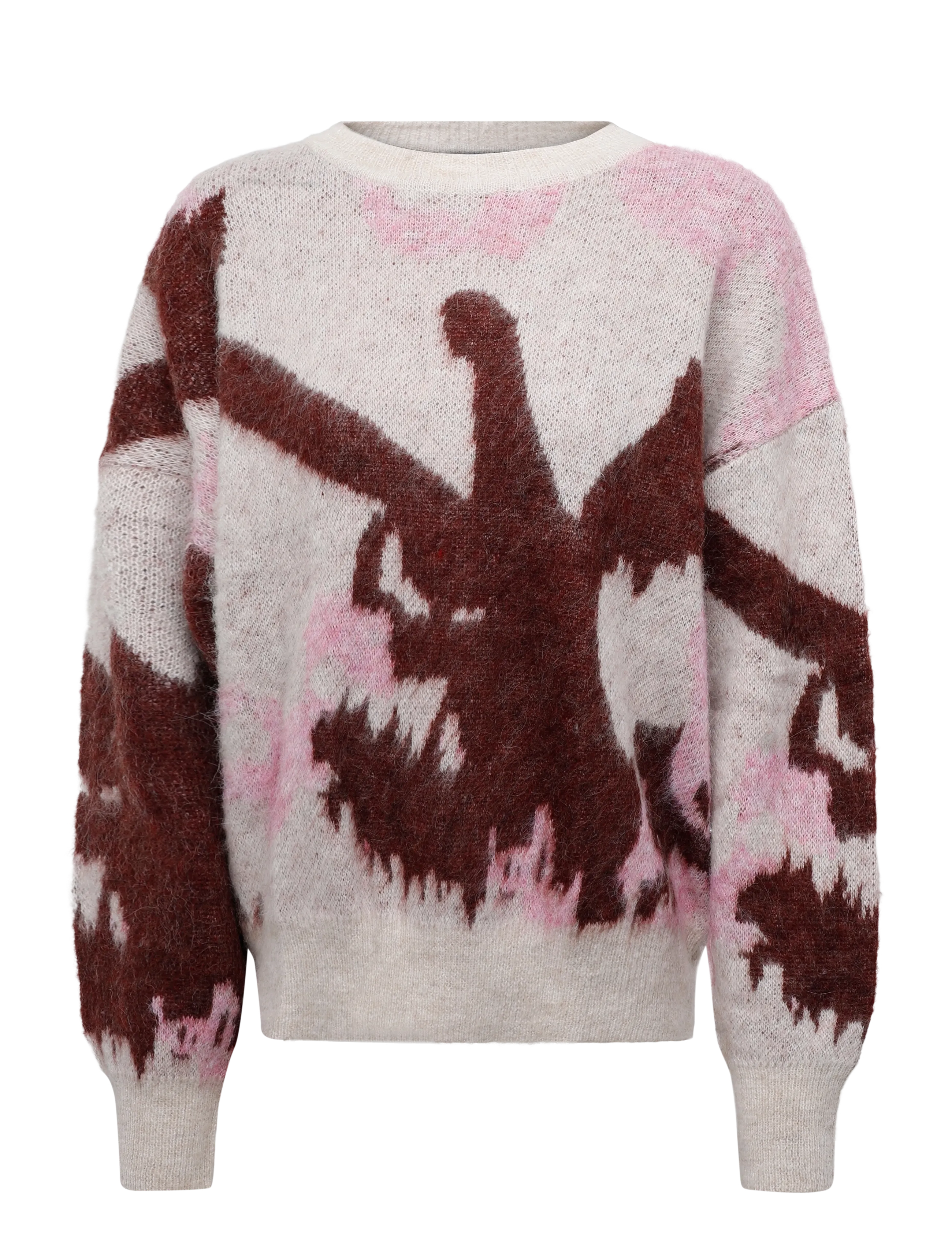 Minus MSJules Knit Pullover - Pullover - ANDORRA RED / cream
