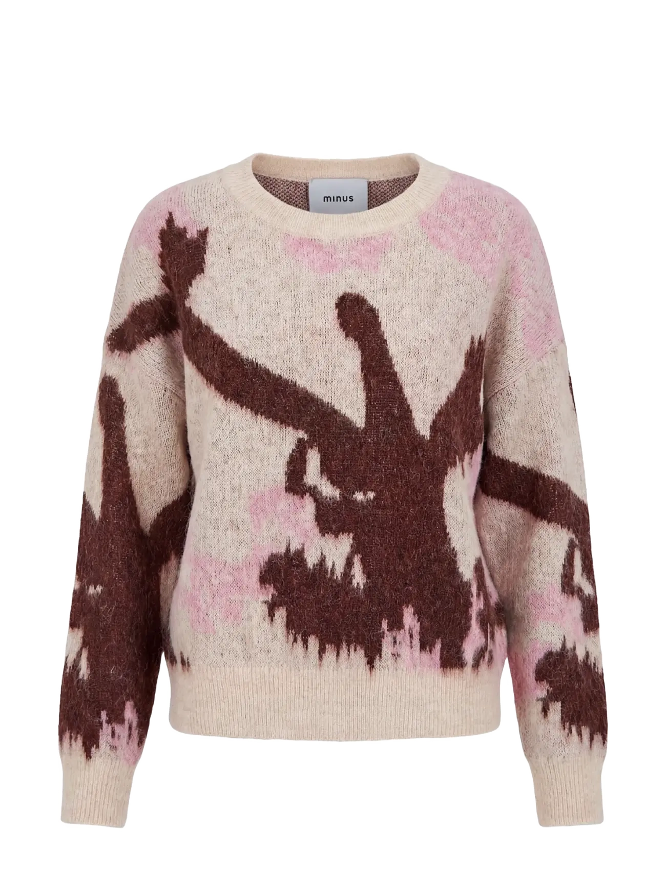 Minus MSJules Knit Pullover - Pullover - ANDORRA RED / cream