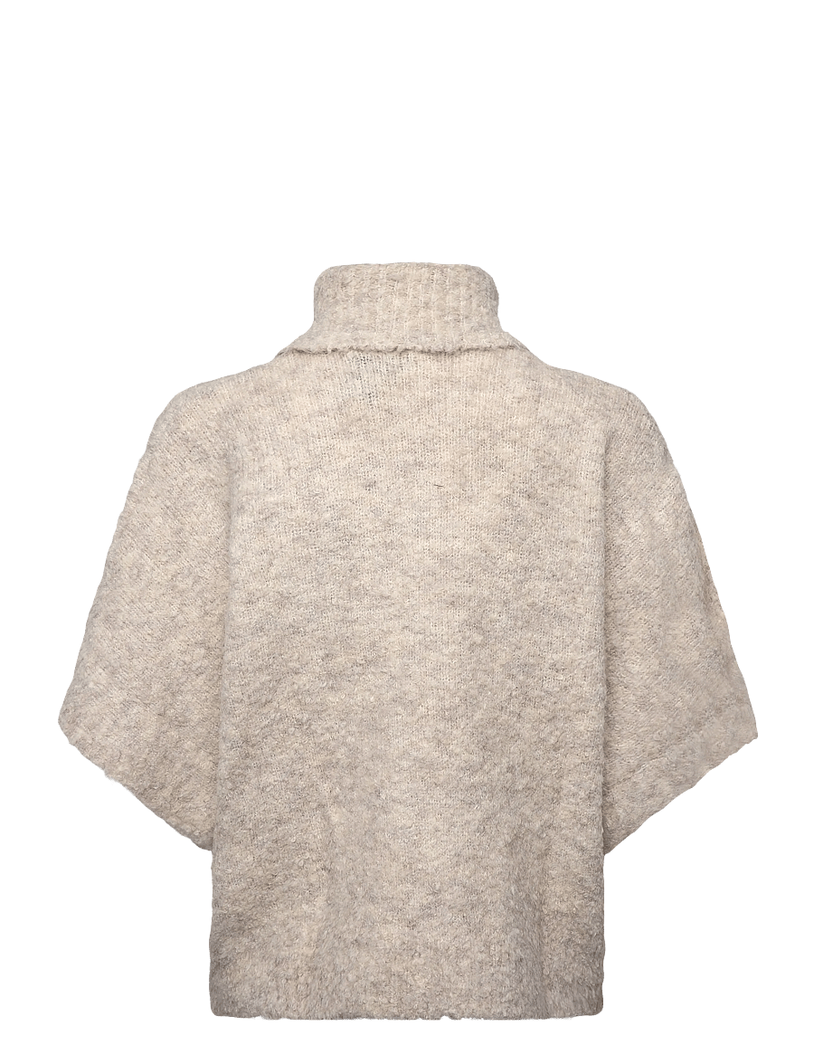 Minus - MSMargrethe GRS RWS Knit Vest - stickade västar - sand gray melange - 2