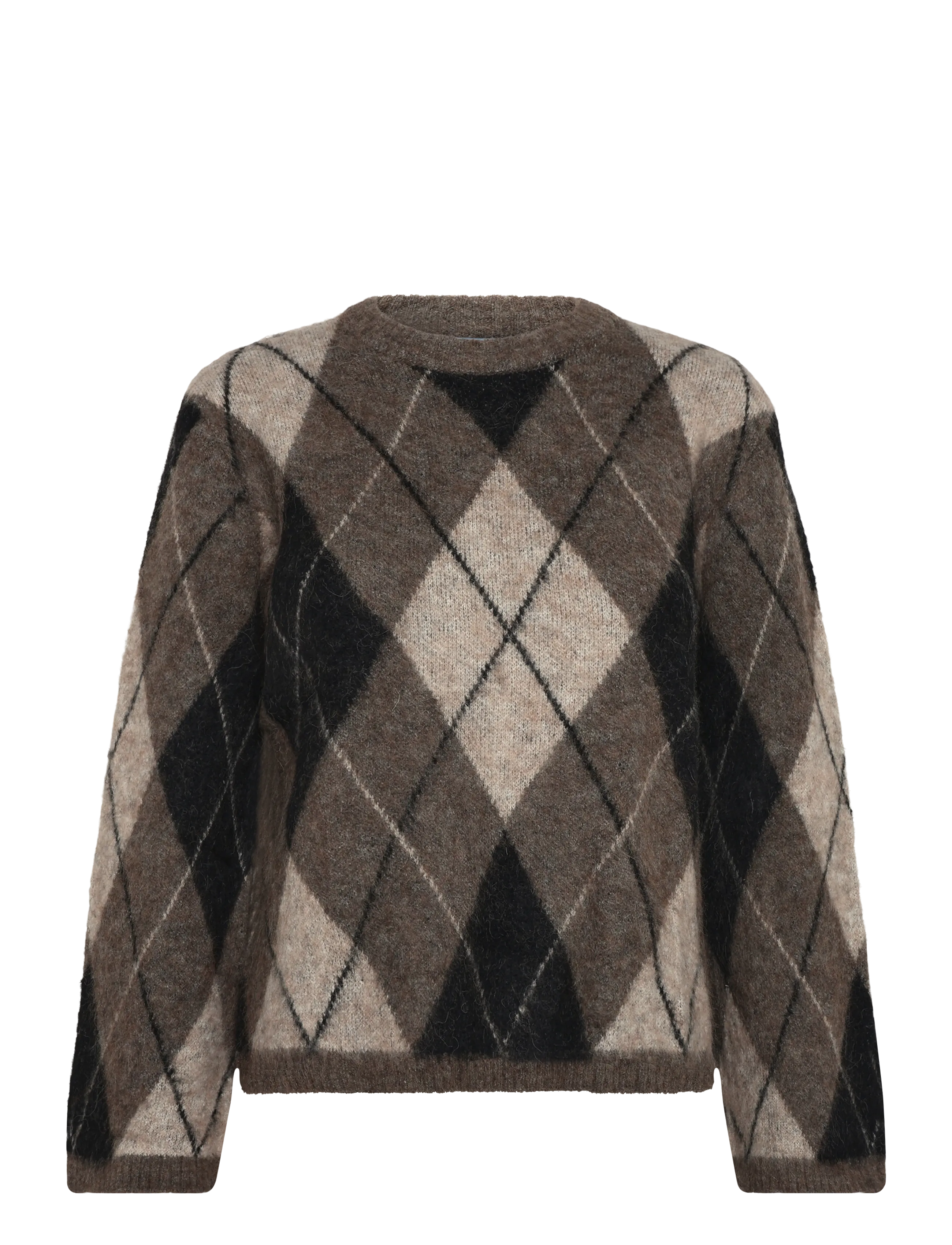 Minus MSInara RWS Knit Pullover - Strik - SAND GRAY / brown