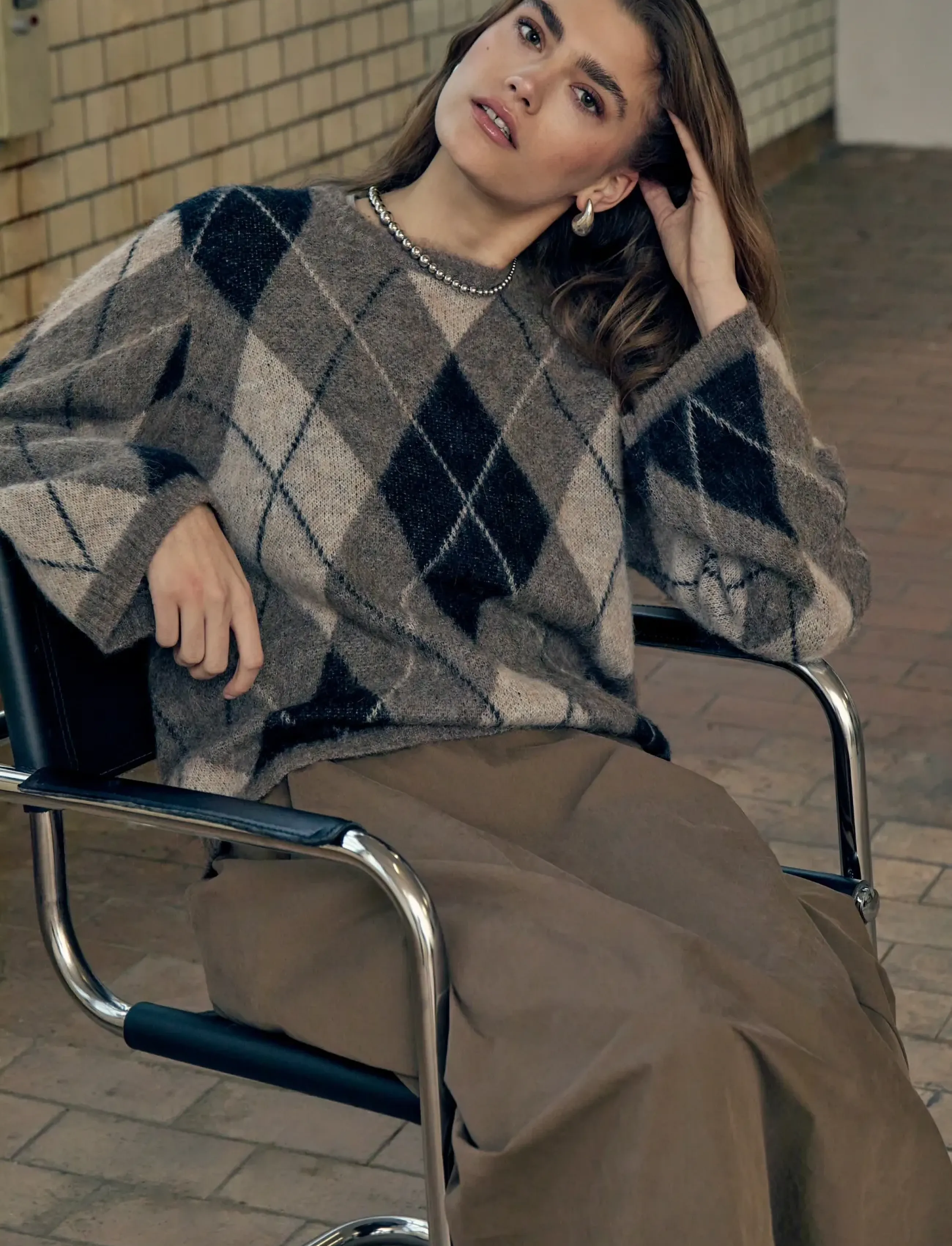 Minus - MSInara RWS Knit Pullover - autumn clothing - sand gray - 0