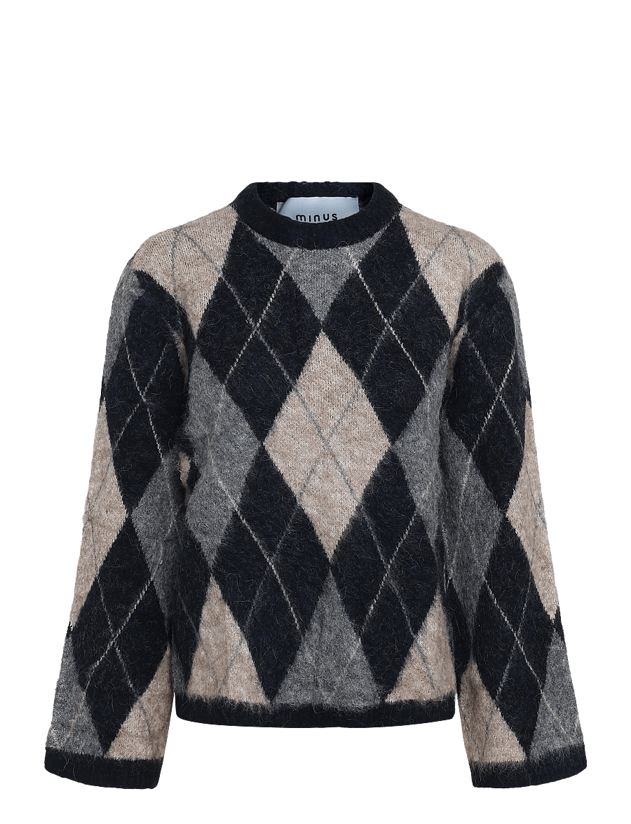 Minus - MSInara RWS Knit Pullover - stickade tröjor - sky captain - 0