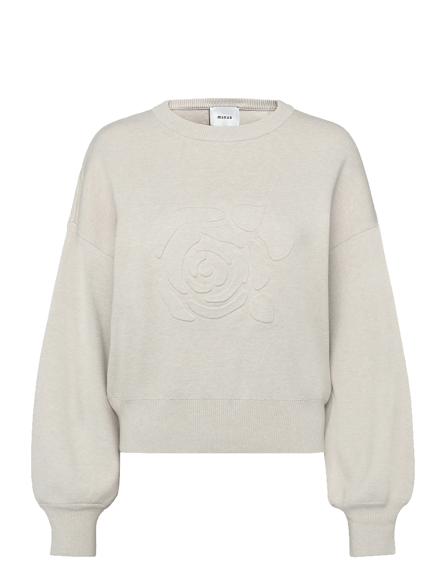 Minus - MSZelia Knit Pullover - pullover - sand gray - 1