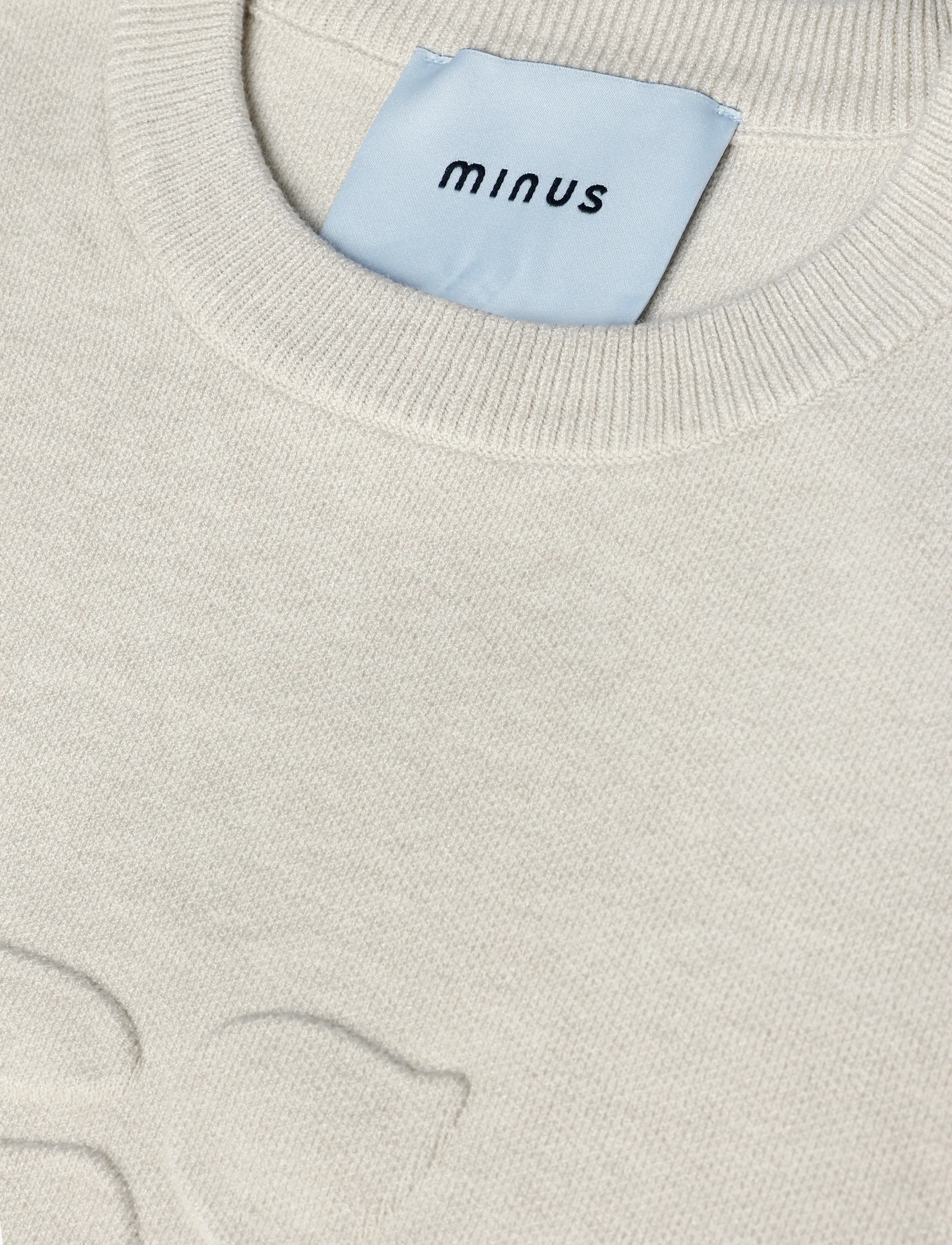 Minus - MSZelia Knit Pullover - autumn clothing - sand gray - 3