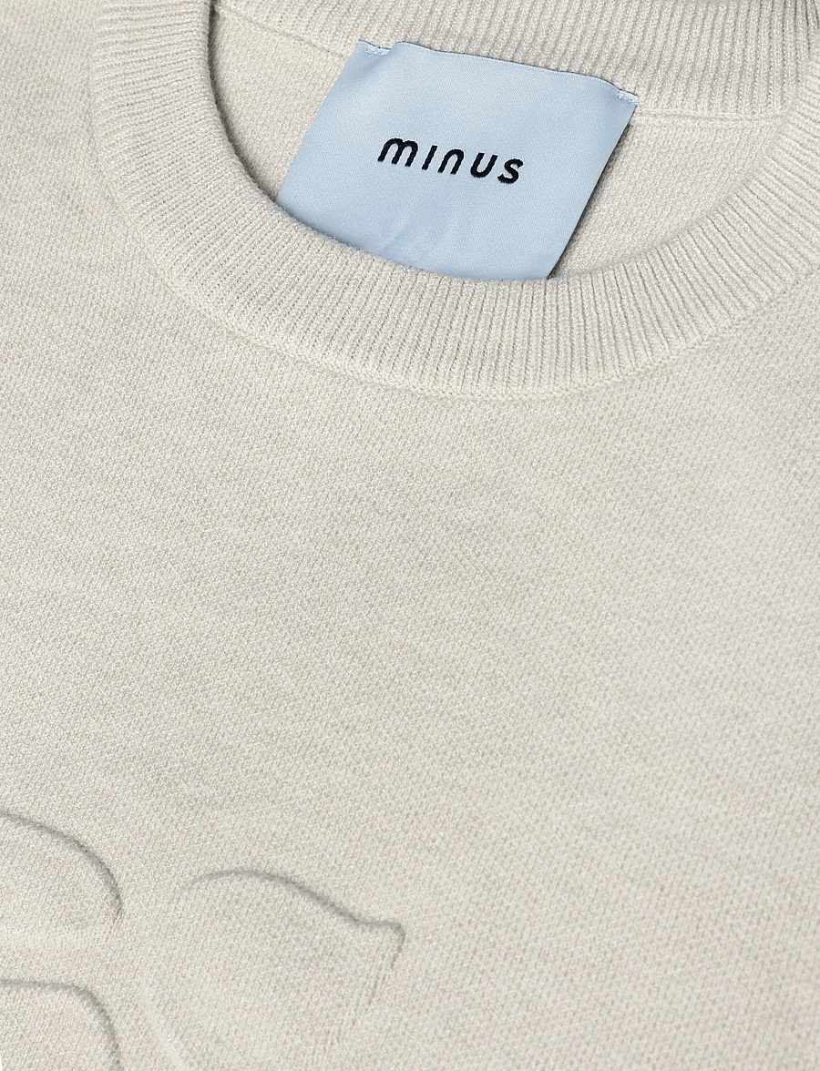 Minus - MSZelia Knit Pullover - pullover - sand gray - 3
