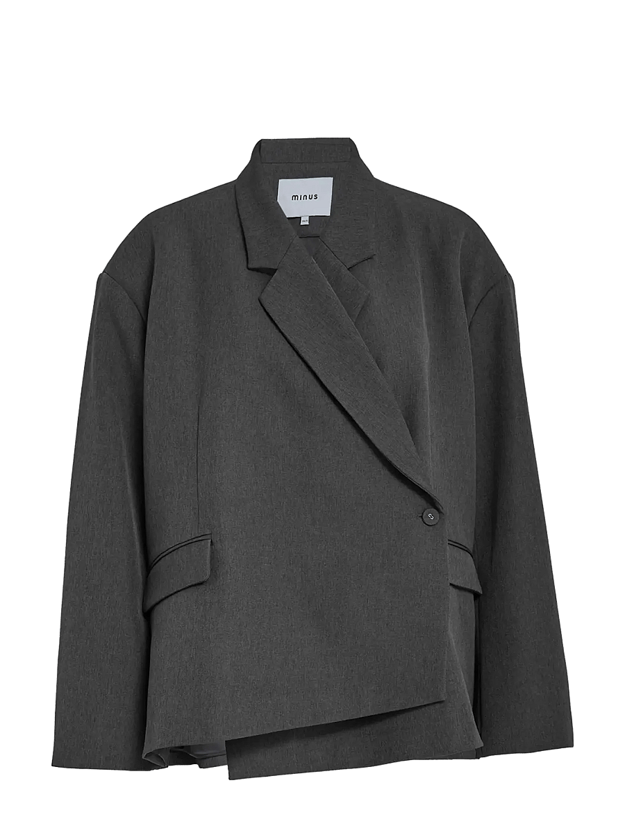 Minus - MSVivianne Oversize Blazer - dark grey - 1