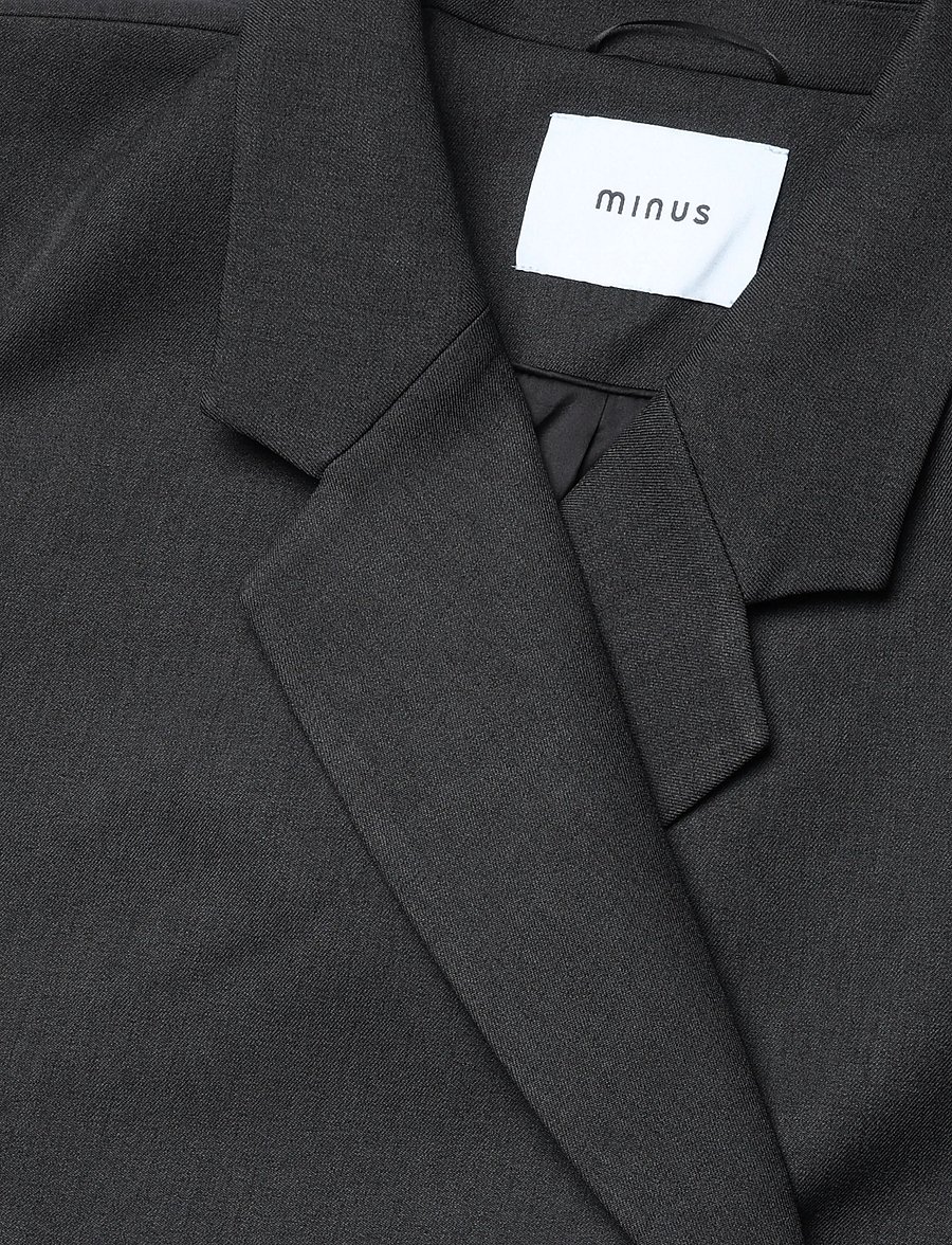 Minus - MSVivianne Oversize Blazer - einreihige blazer - dark grey - 5