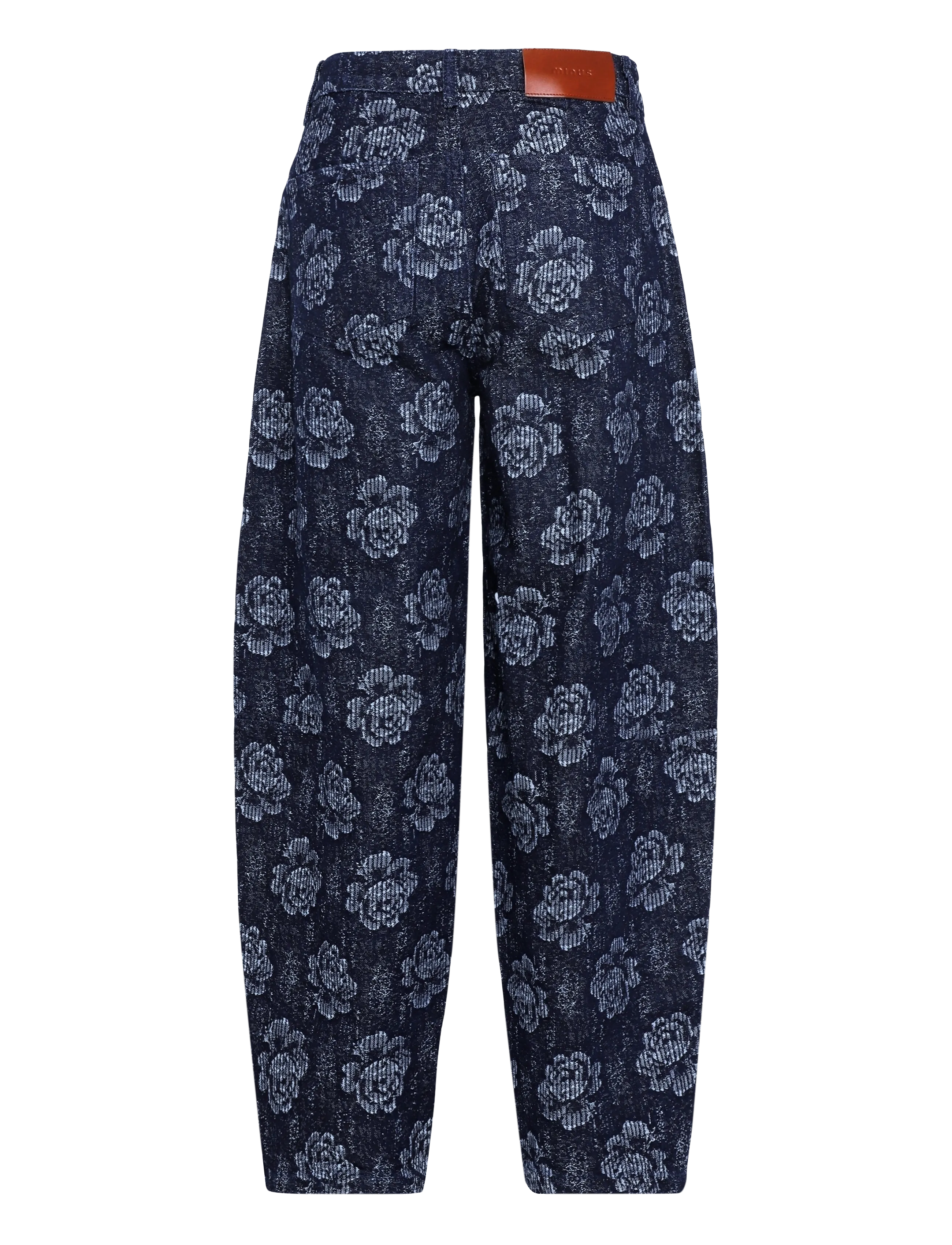 Minus - MSHeather Mid Waist Pant - hosen mit geradem bein - dark denim - 2