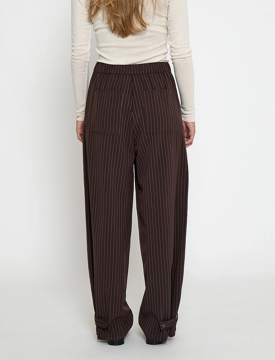 Minus - MSFilippa Mid Waist Pant - bukser med brede ben - tiramisu - 2