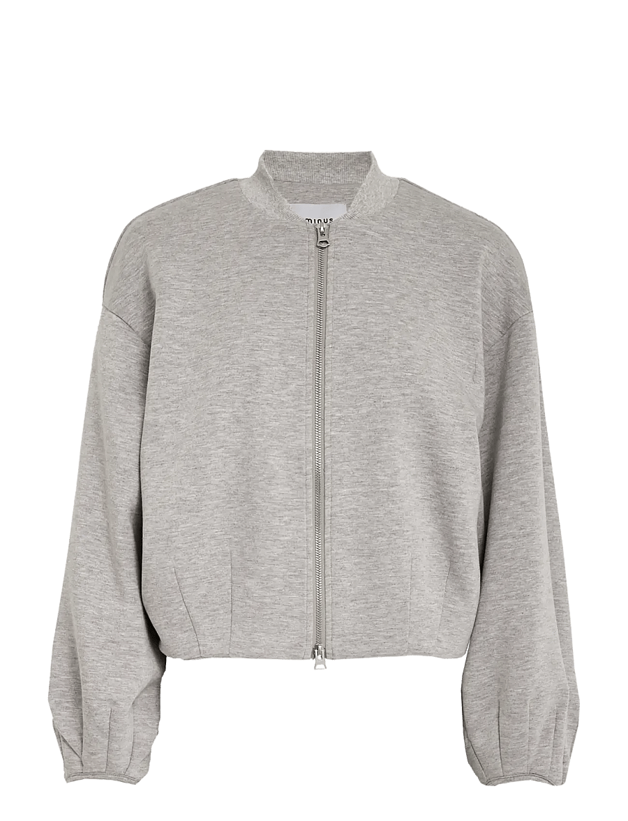 Minus - MSMaddy GRS Short Jacket - light jackets - frost gray melange - 0