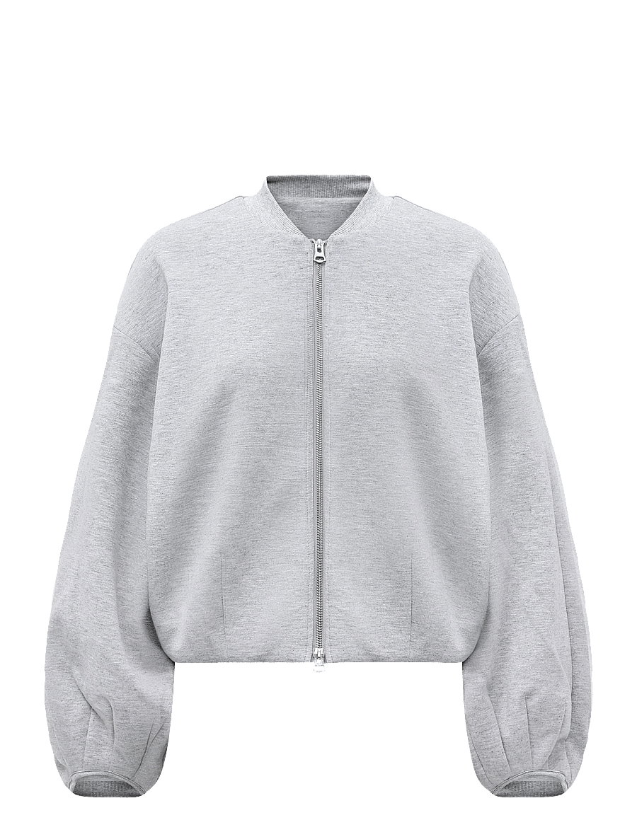 Minus - MSMaddy GRS Short Jacket - tunna jackor - frost gray melange - 0