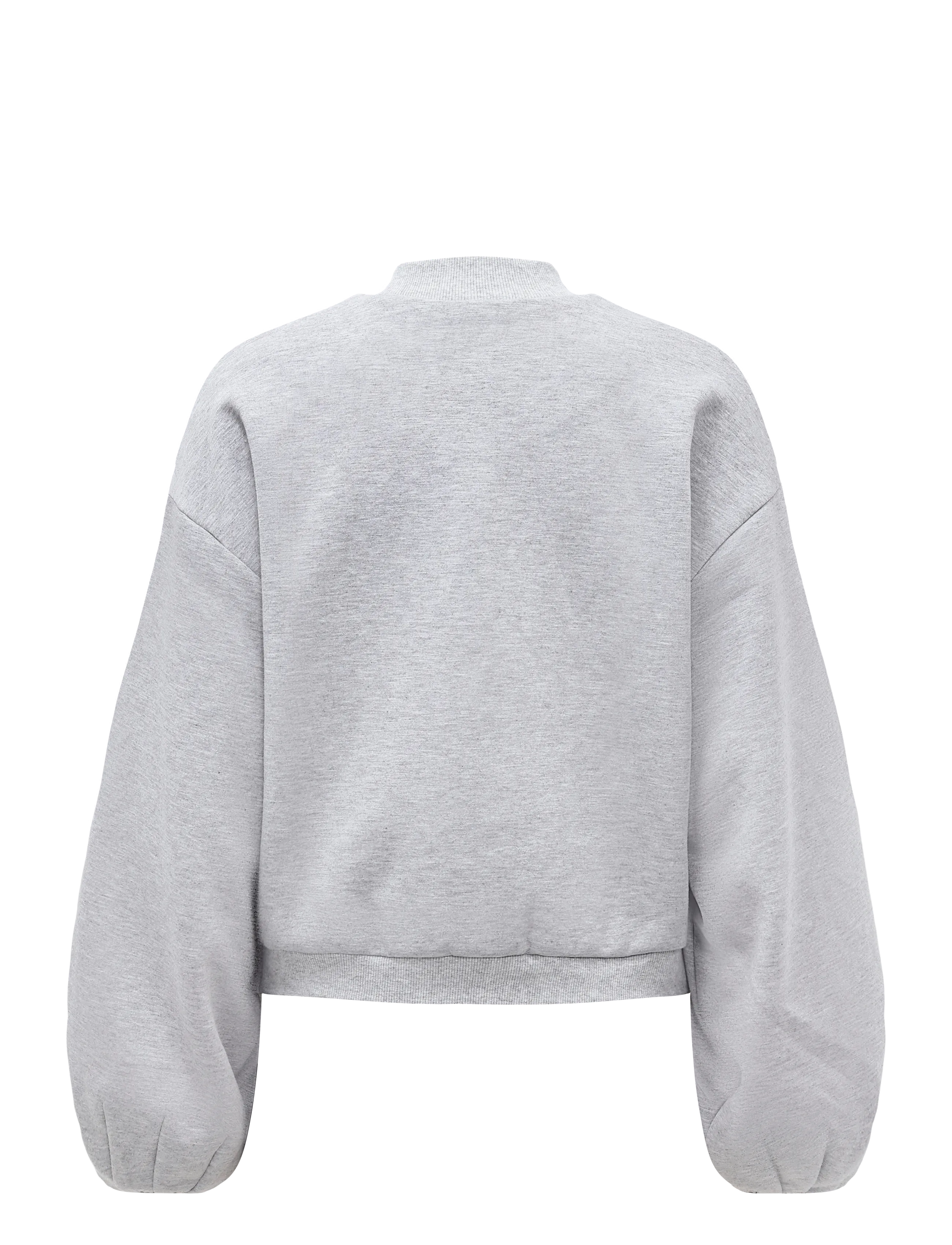Minus - MSMaddy GRS Short Jacket - tunna jackor - frost gray melange - 1