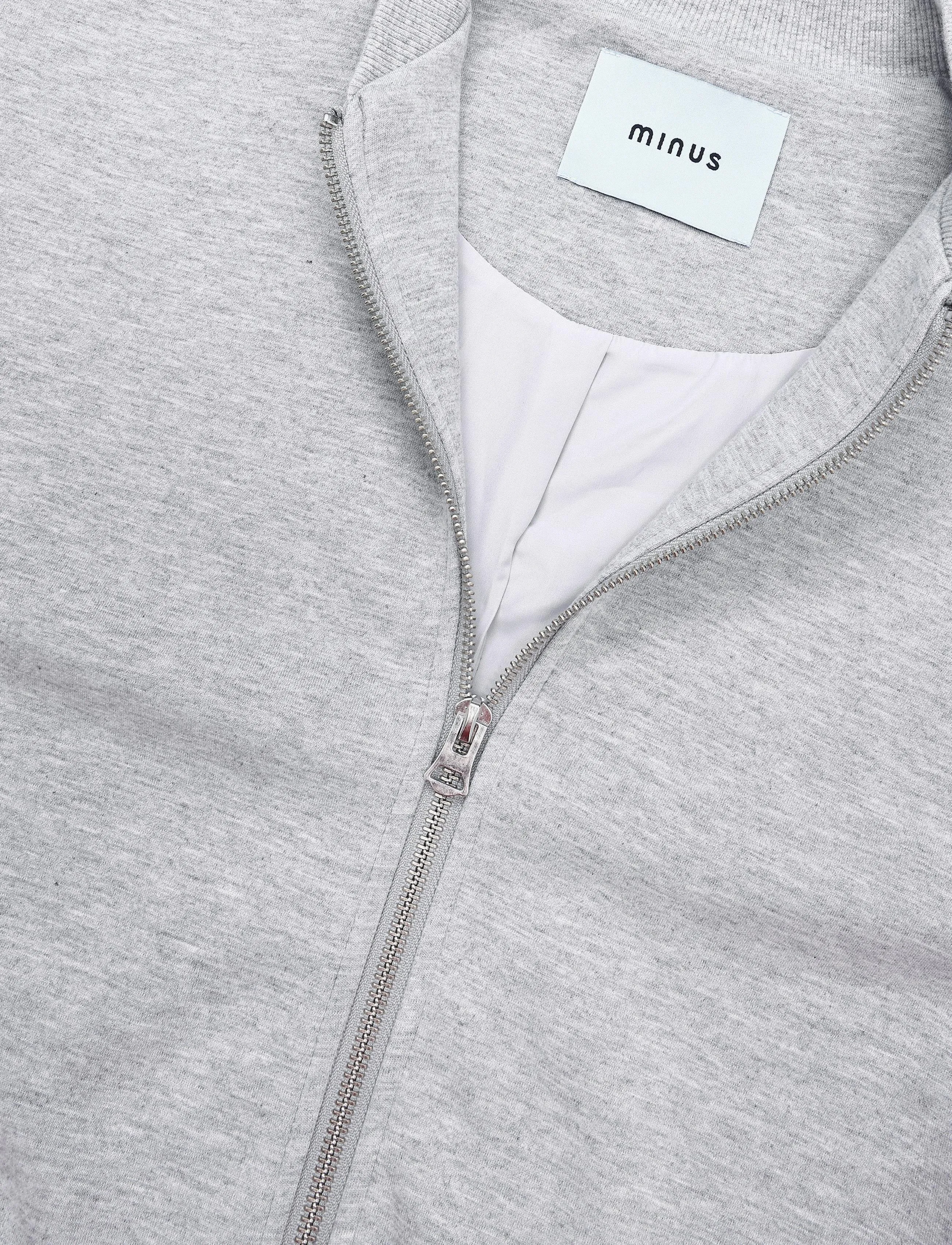Minus - MSMaddy GRS Short Jacket - tunna jackor - frost gray melange - 2