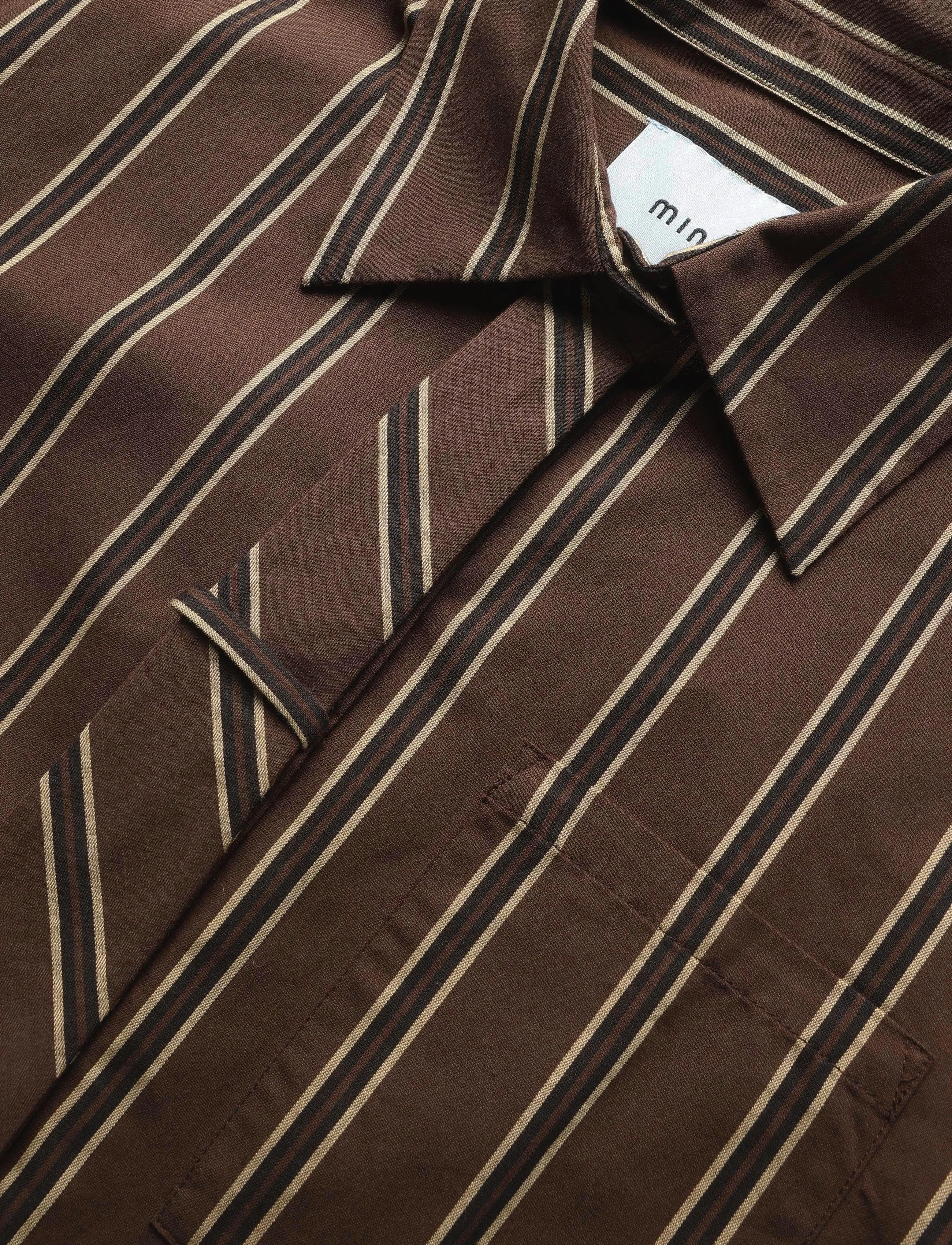 Minus - MSJanine Shirt - langärmlige hemden - tiramisu striped - 2