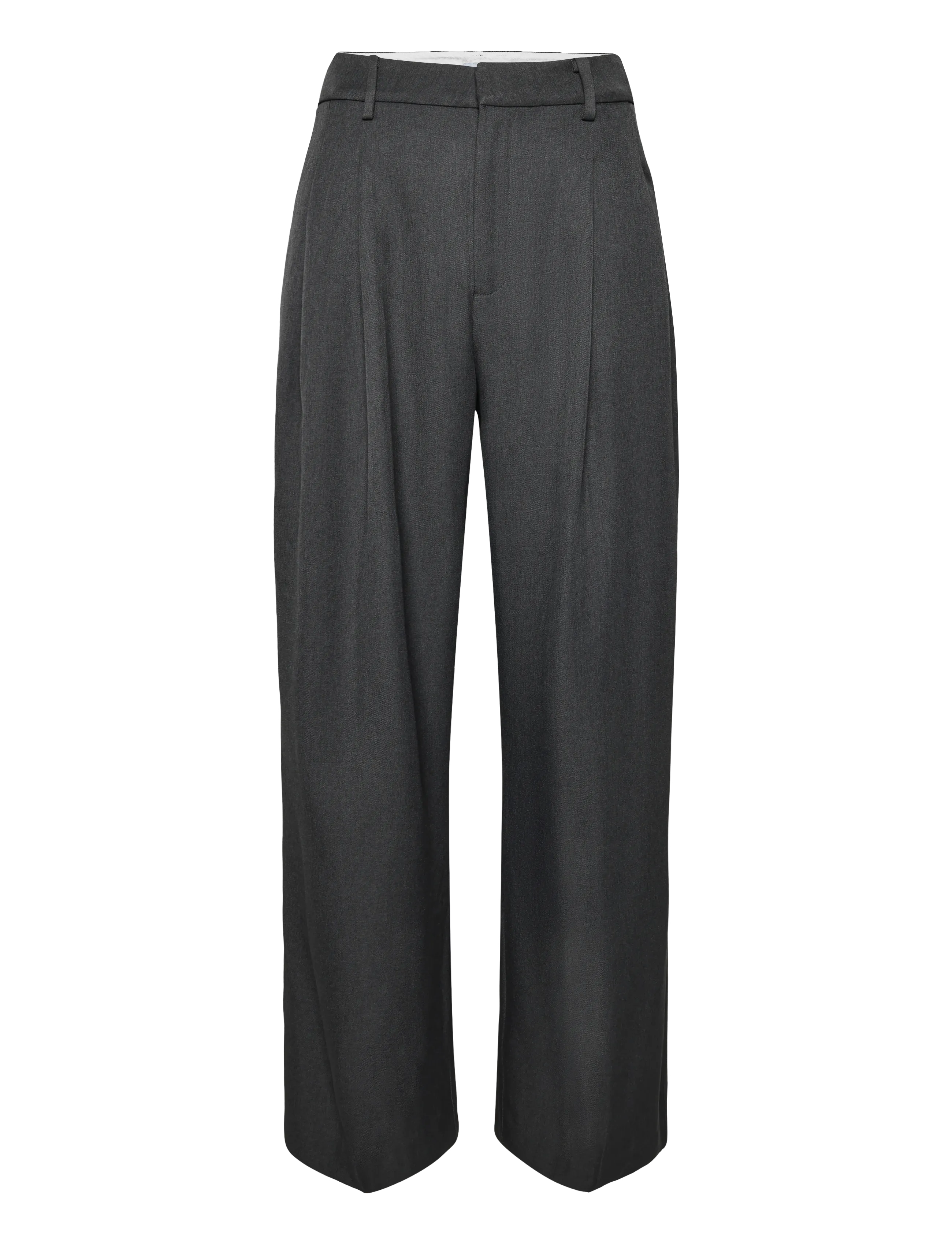 Minus MSVivianne GRS Mid Waist Pant - Hosen - DARK GREY / grey