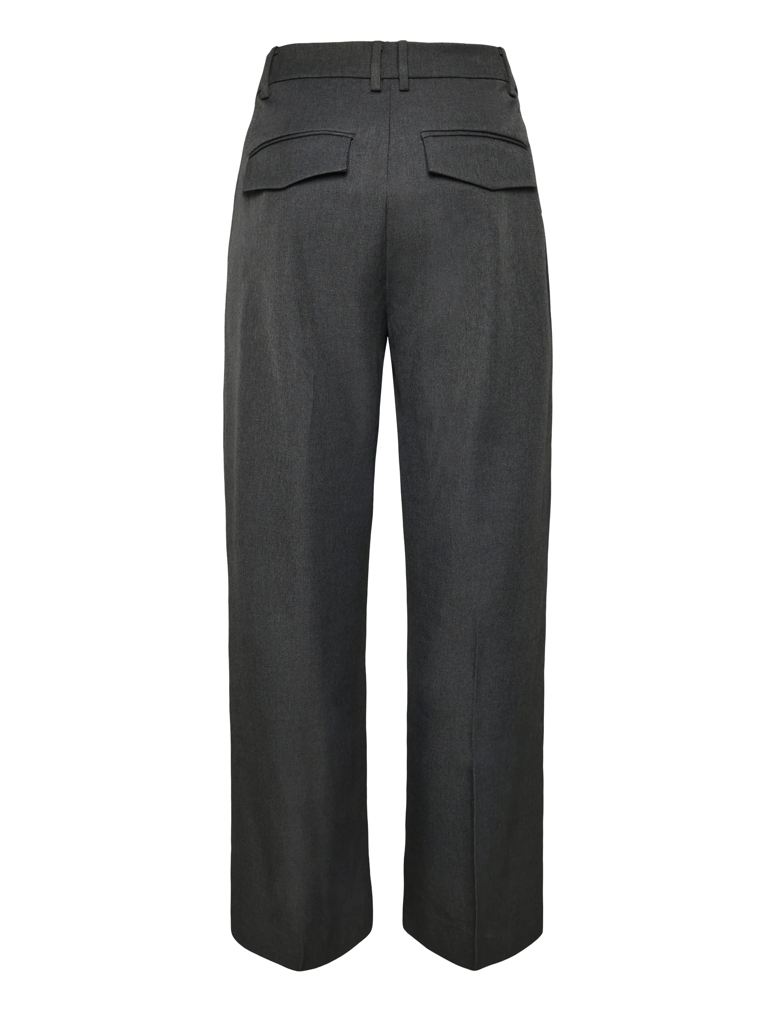 Minus - MSVivianne GRS Mid Waist Pant - hosen mit weitem bein - dark grey - 2