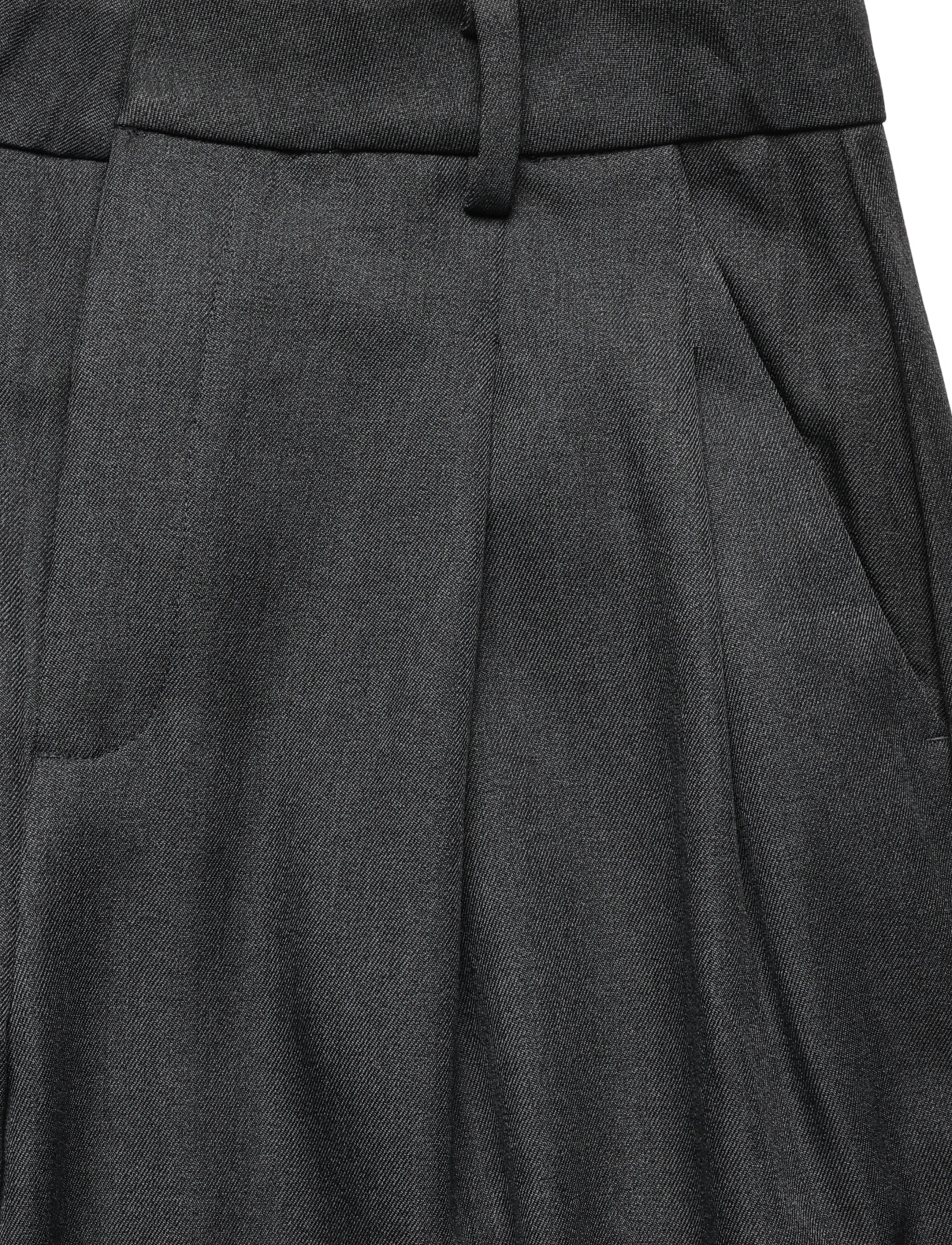 Minus - MSVivianne GRS Mid Waist Pant - hosen mit weitem bein - dark grey - 5
