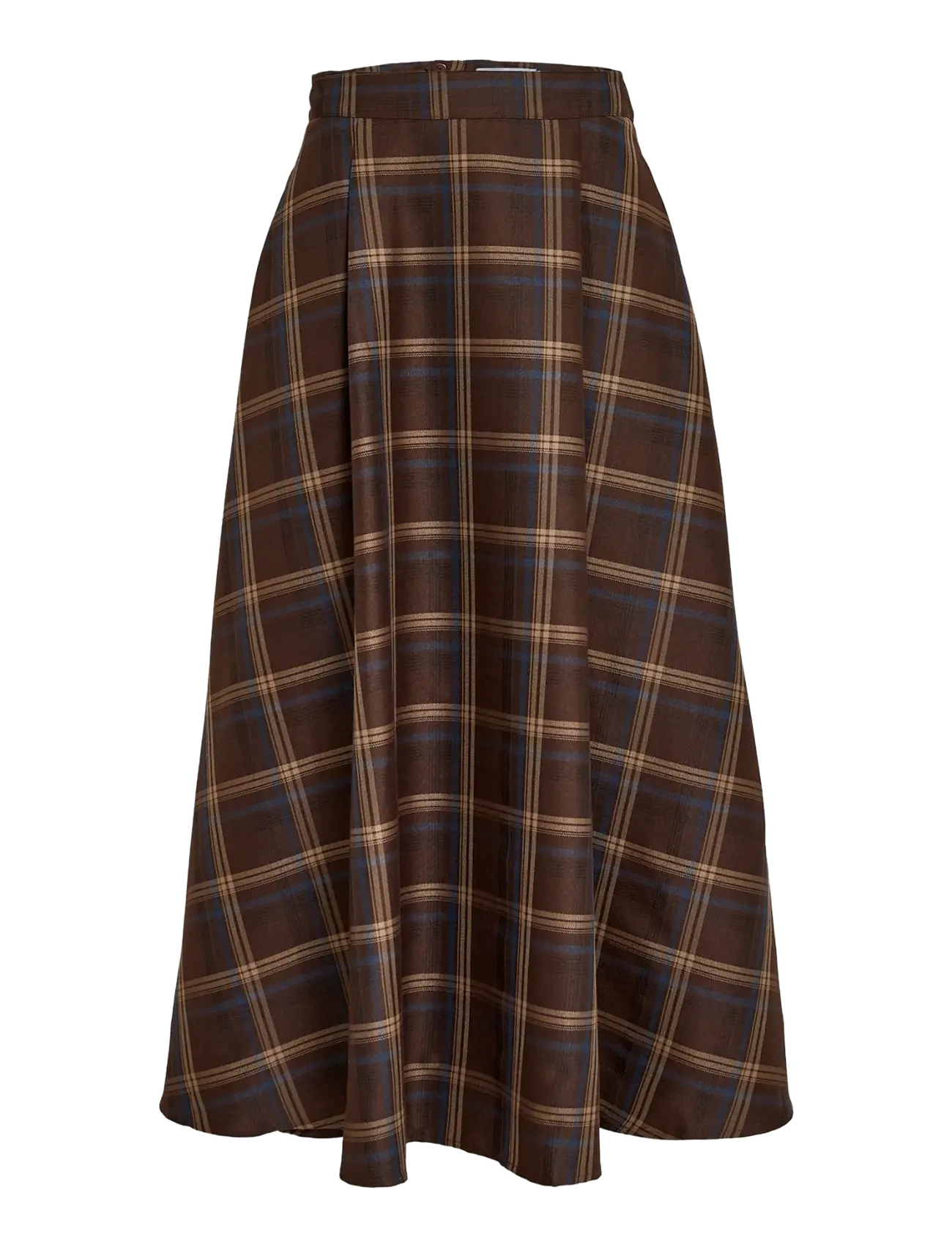 Minus - MSChristel Midi Skirt - midi nederdele - tiramisu checked - 1