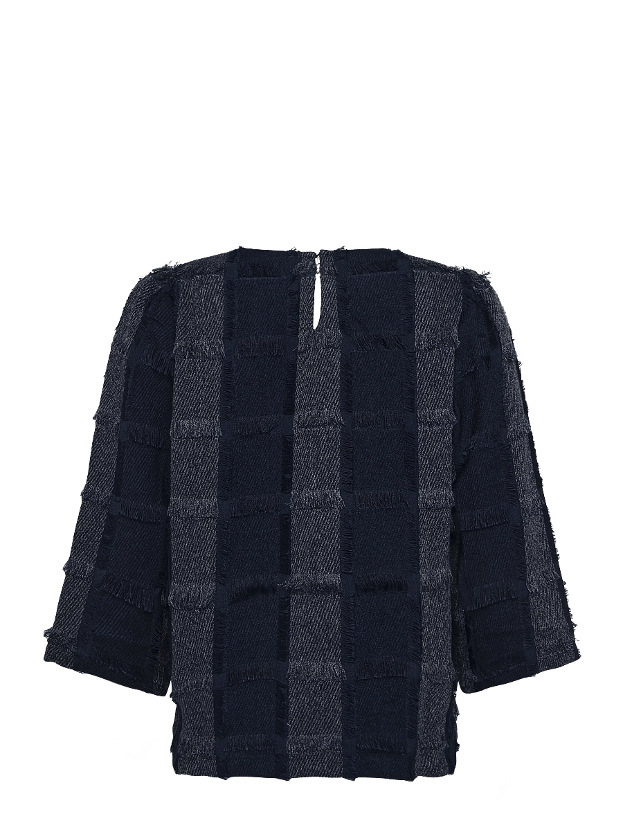 Minus - MSSummer Blouse - kortärmade blusar - sky captain - 2