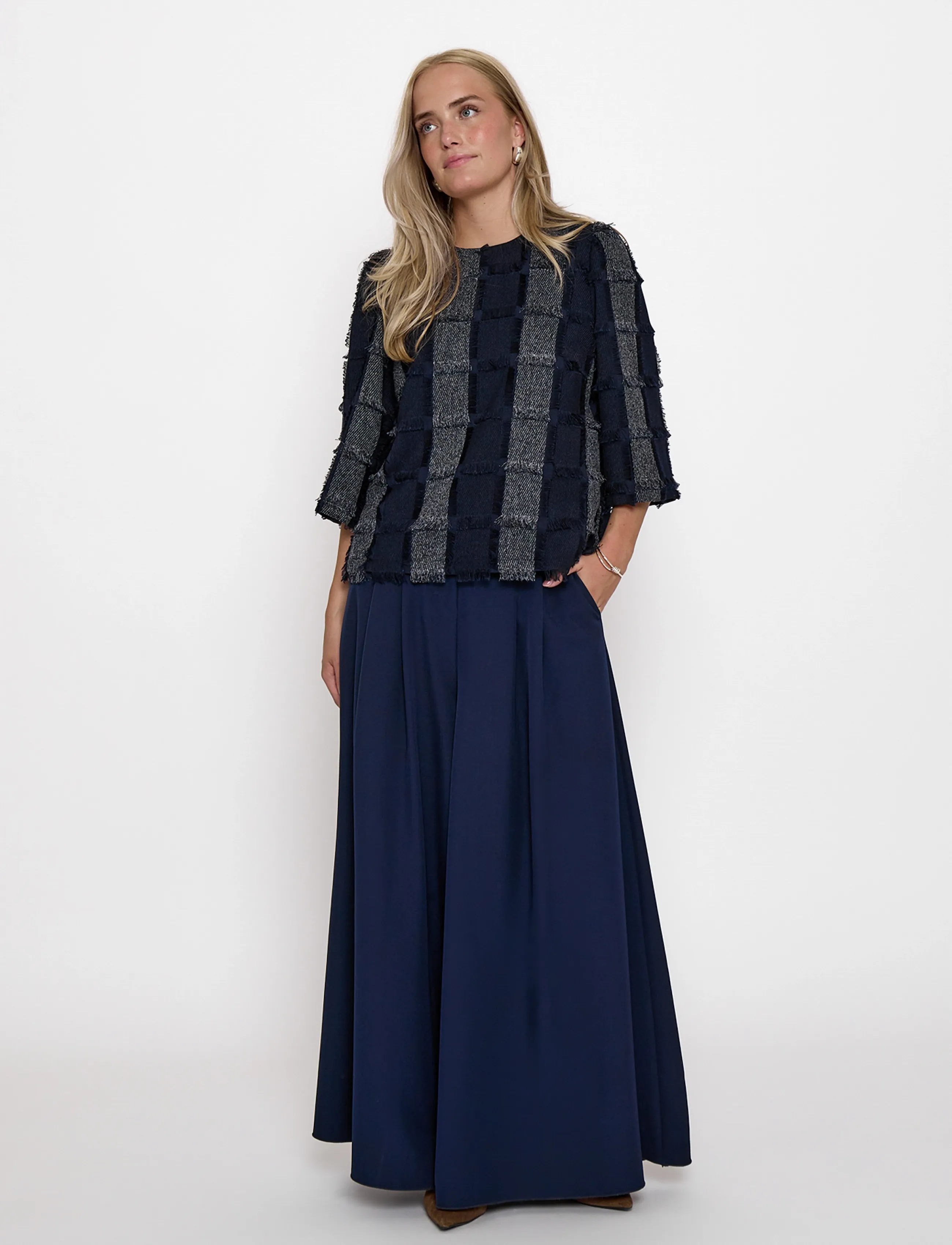 Minus - MSSummer Blouse - kortärmade blusar - sky captain - 4