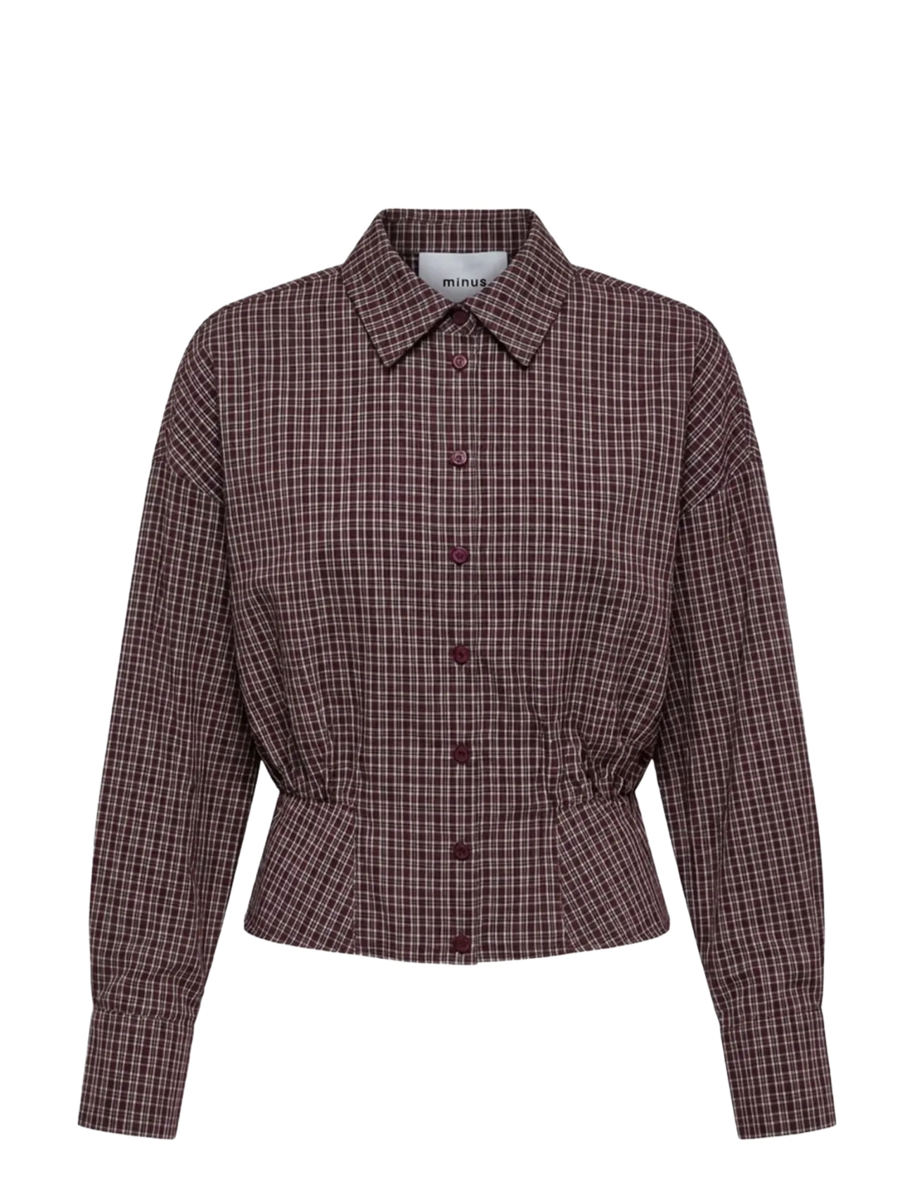 Minus - MSRobina Shirt - langærmede skjorter - andorra red checked - 1