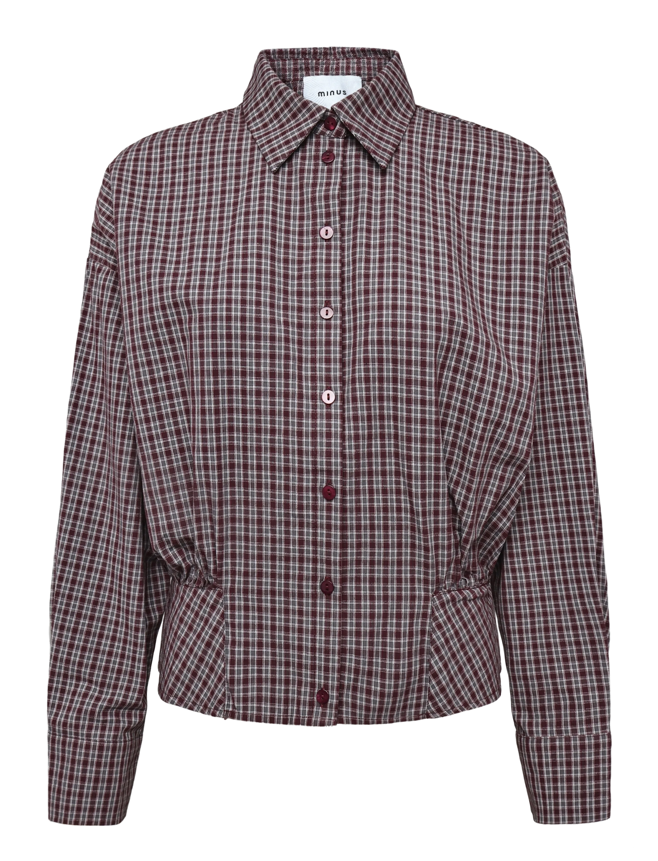 Minus MSRobina Shirt - Modetrends - ANDORRA RED CHECKED / red