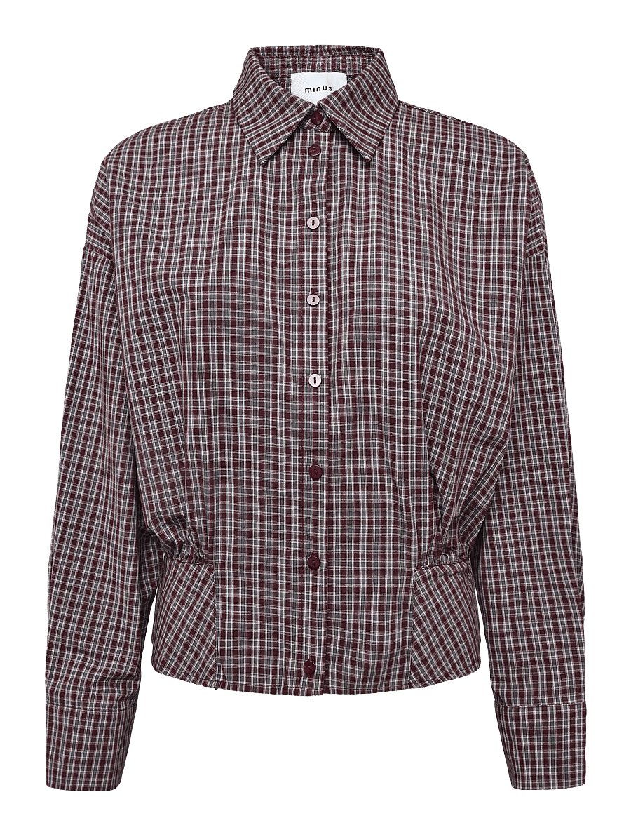Minus - MSRobina Shirt - pikkade varrukatega särgid - andorra red checked - 1