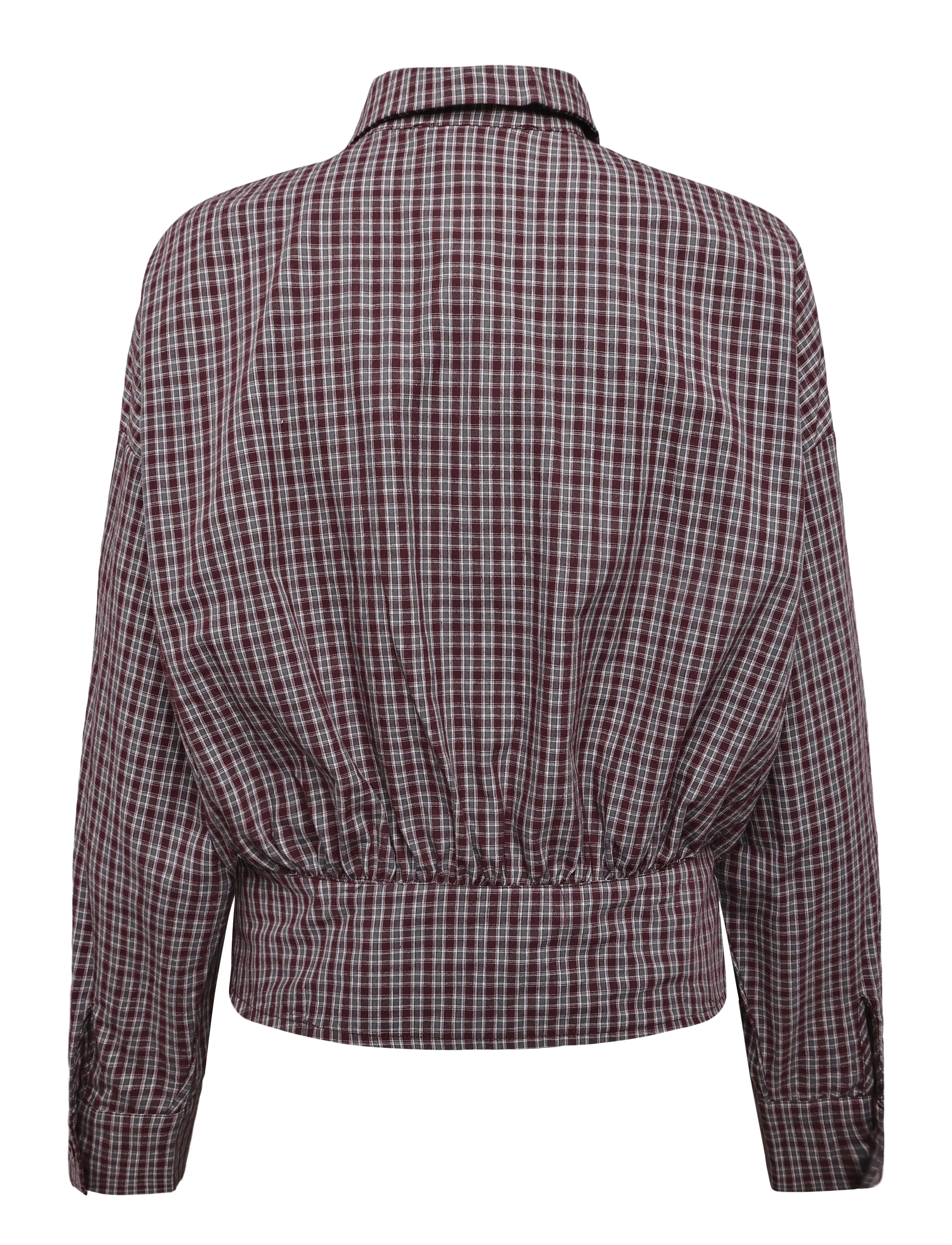 Minus - MSRobina Shirt - long-sleeved shirts - andorra red checked - 2