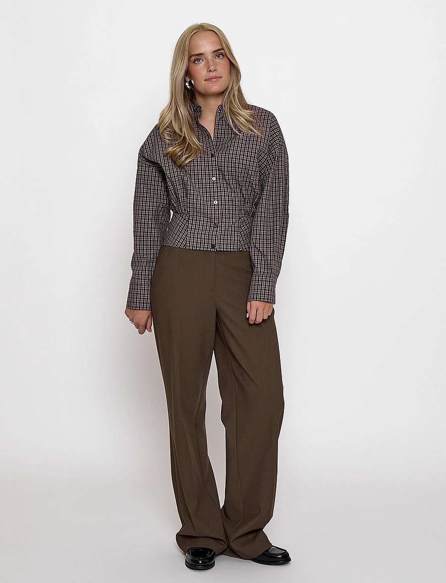 Minus - MSRobina Shirt - langærmede skjorter - andorra red checked - 3