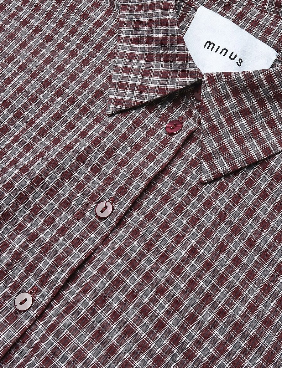 Minus - MSRobina Shirt - pikkade varrukatega särgid - andorra red checked - 5