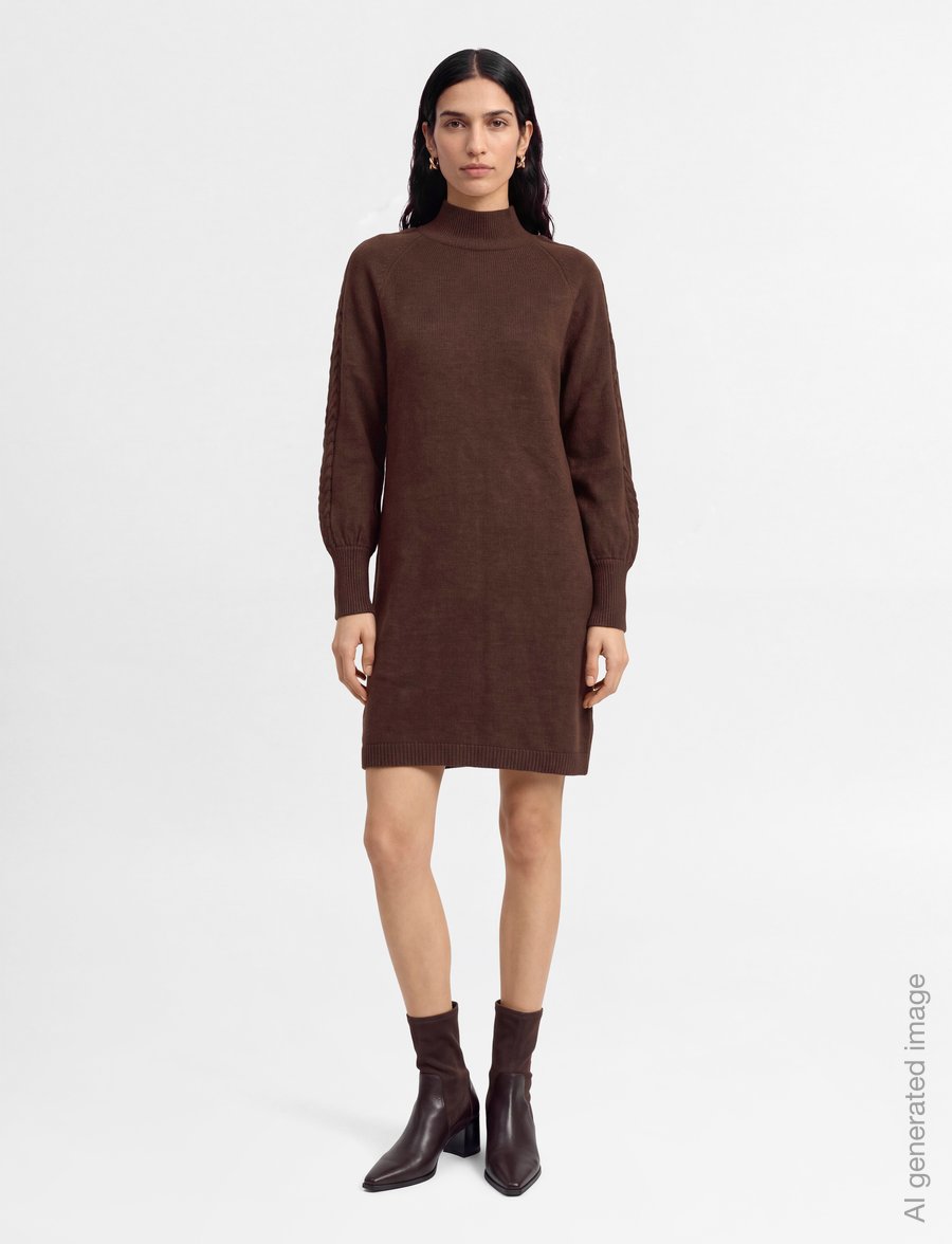 Minus - MSVera Knit Dress - strickkleider - carafe - 0