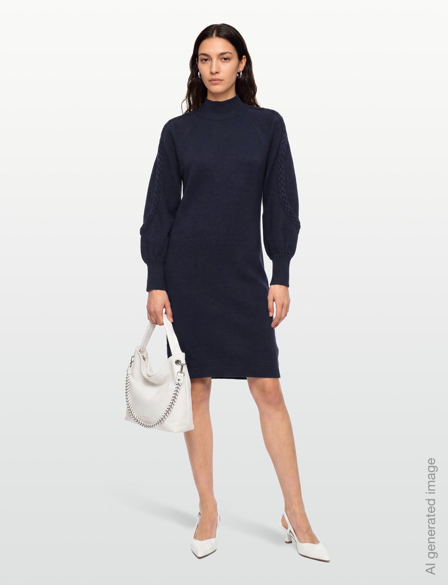 Minus - MSVera Knit Dress - strickkleider - sky captain - 0