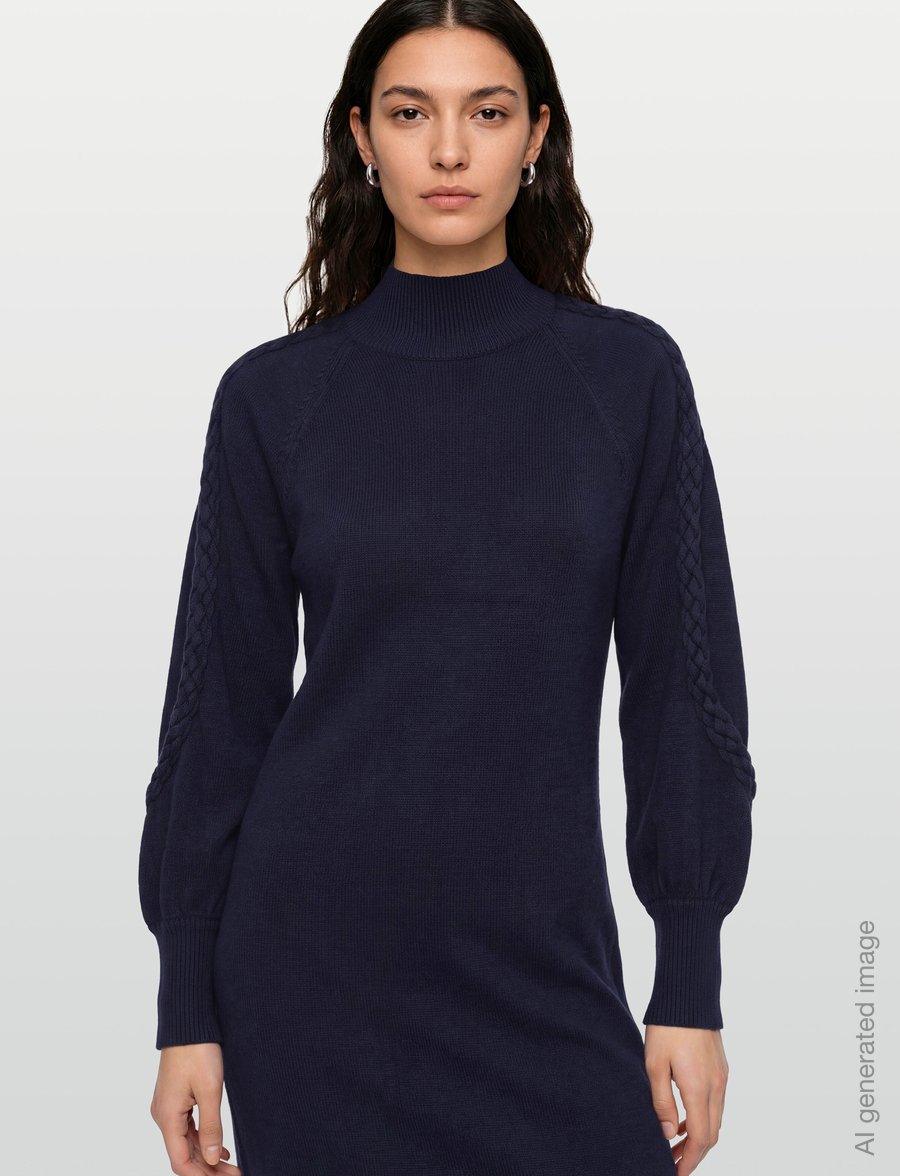 Minus - MSVera Knit Dress - strickkleider - sky captain - 3