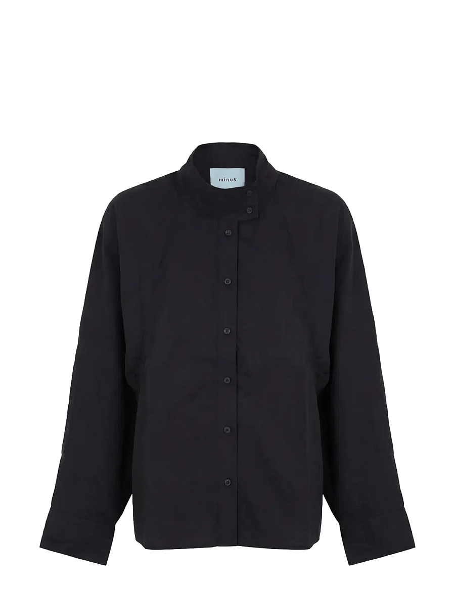 Minus - MSAnnalisa Shirt - pikkade varrukatega särgid - sort - 0