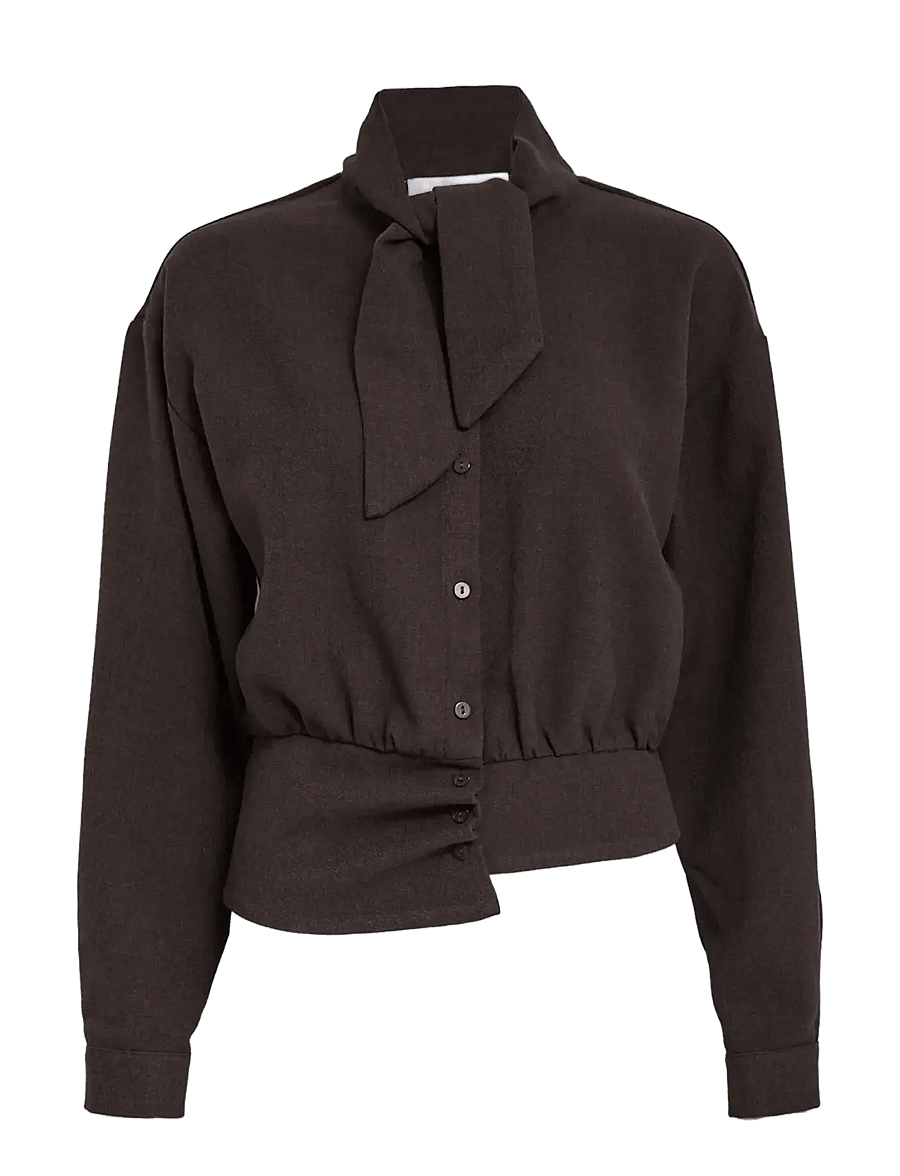 Minus - MSViona Shirt - pikkade varrukatega särgid - bracken brown - 1