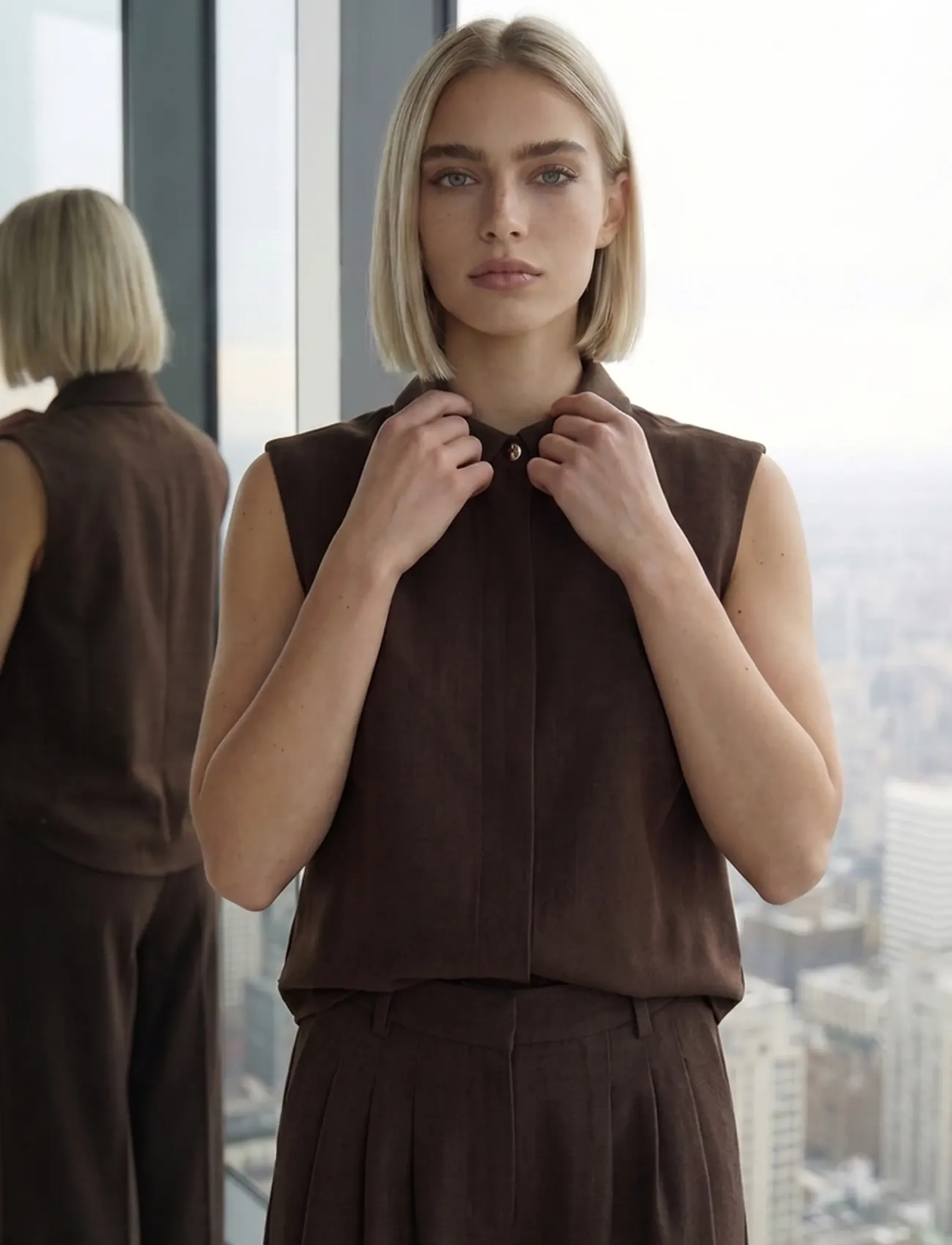 Minus - MSLisa Vest - bracken brown - 0