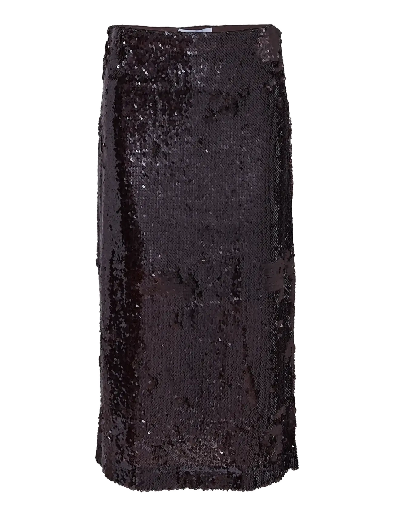 Minus MSPetra Midi Skirt - Pailletten-Röcke - BRACKEN BROWN / brown