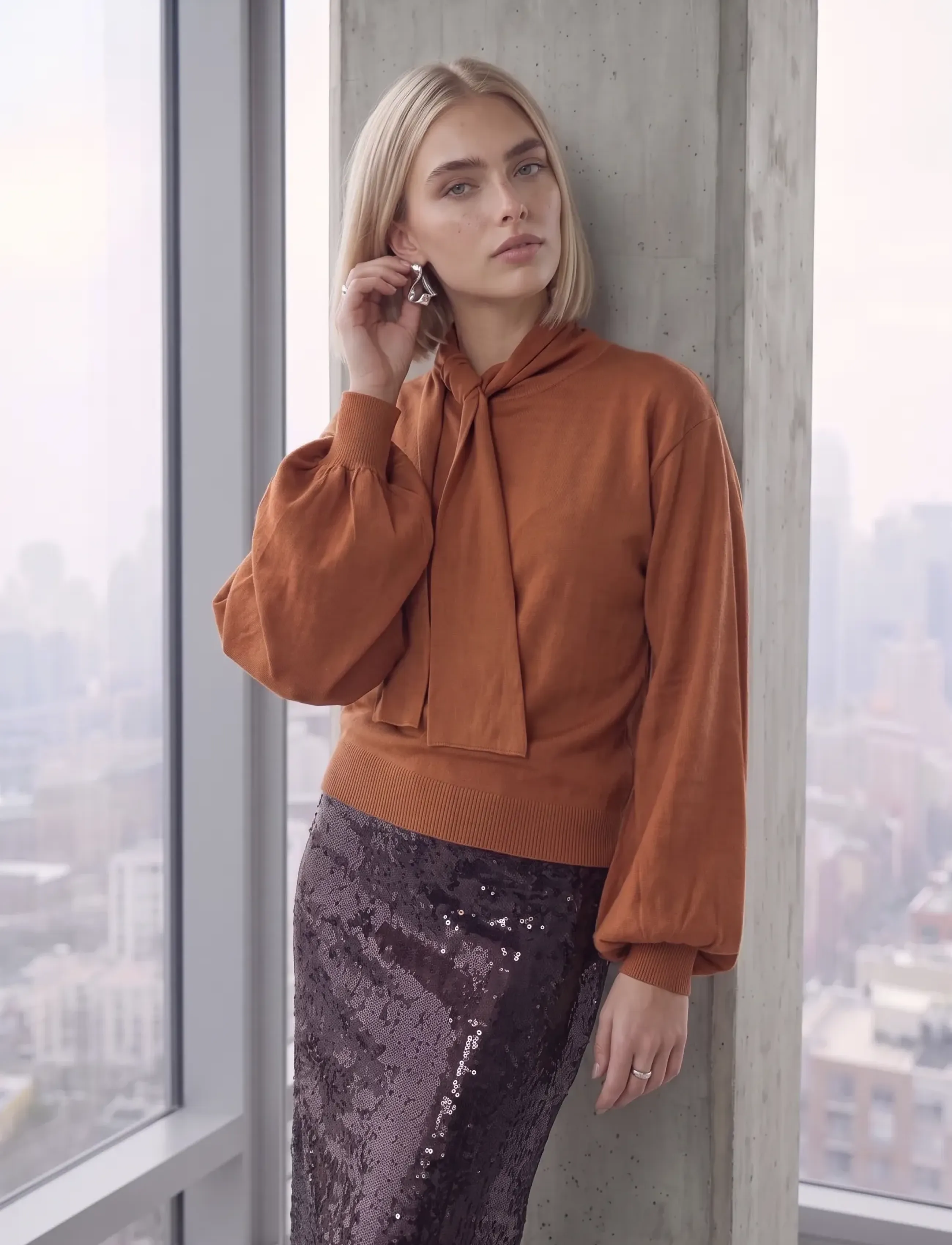 Minus MSRochelle Knit Pullover - Blouses - MOCHA BISQUE / brown