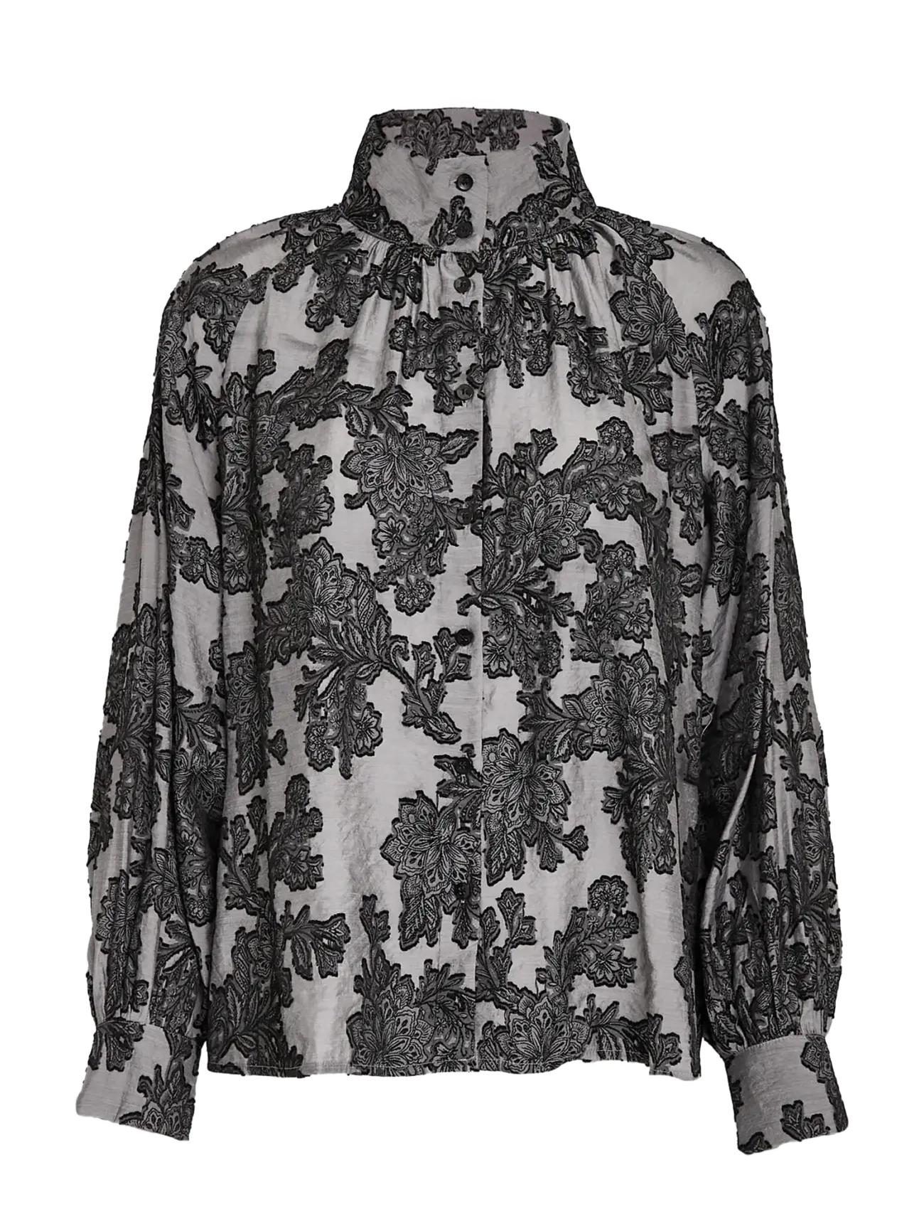 Minus MSElania Shirt - Pikkade varrukatega särgid - SORT / grey