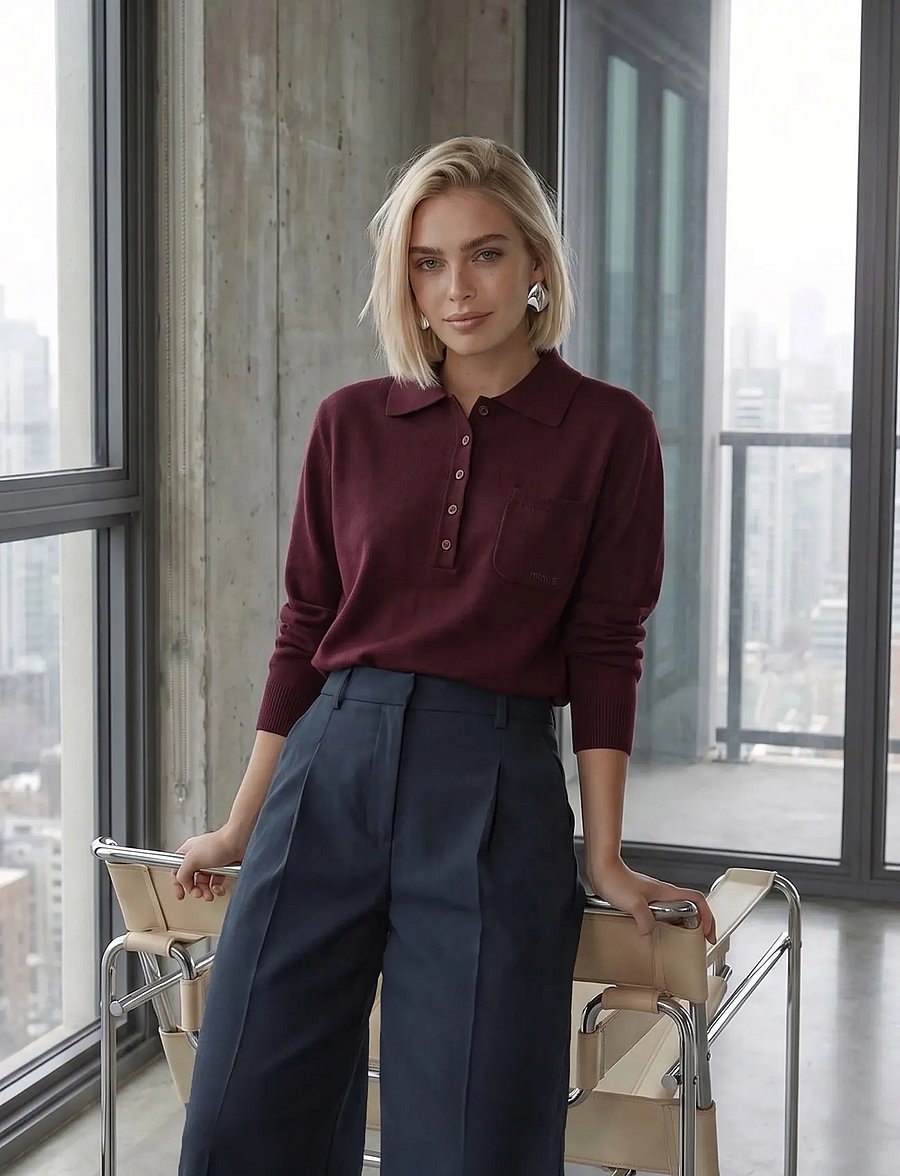Minus - MSZinnia RWS Knit Pullover - winetasting - 0