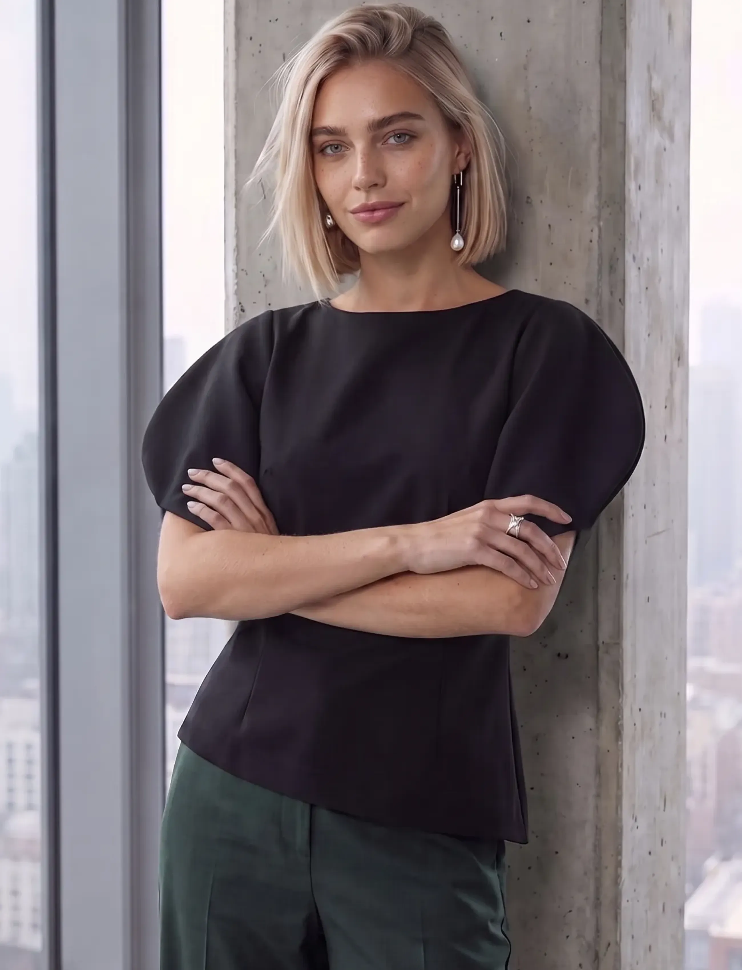 Minus MSPeggy Top - T-shirts & Tops - SORT / black