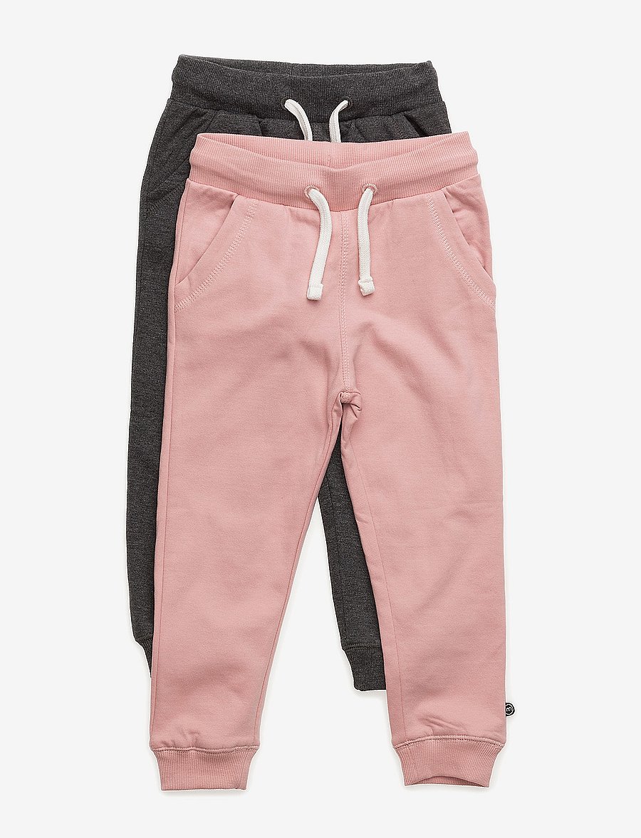 Minymo - Basic 37 -Sweat pant (2-pack) - hosen-multipack - blusher - 0