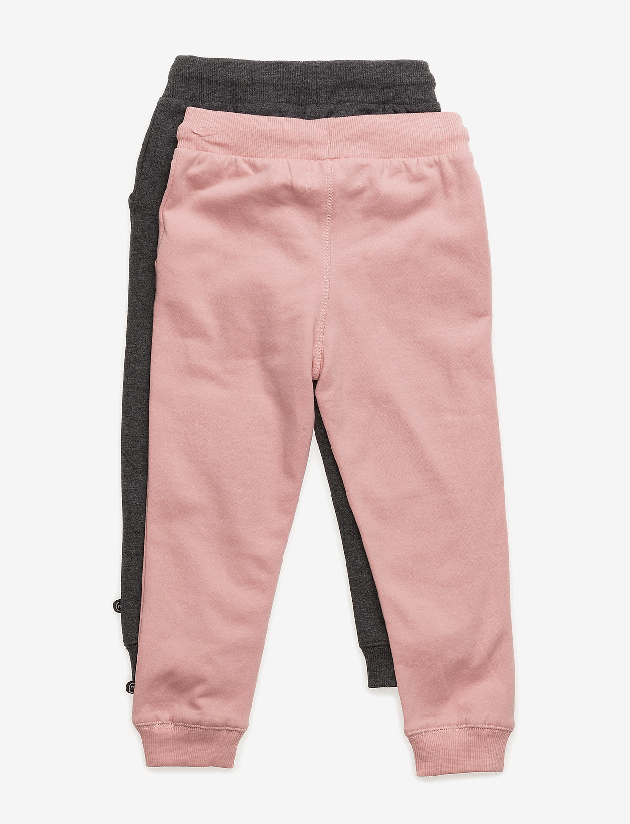 Minymo - Basic 37 -Sweat pant (2-pack) - mjukisbyxor - blusher - 2