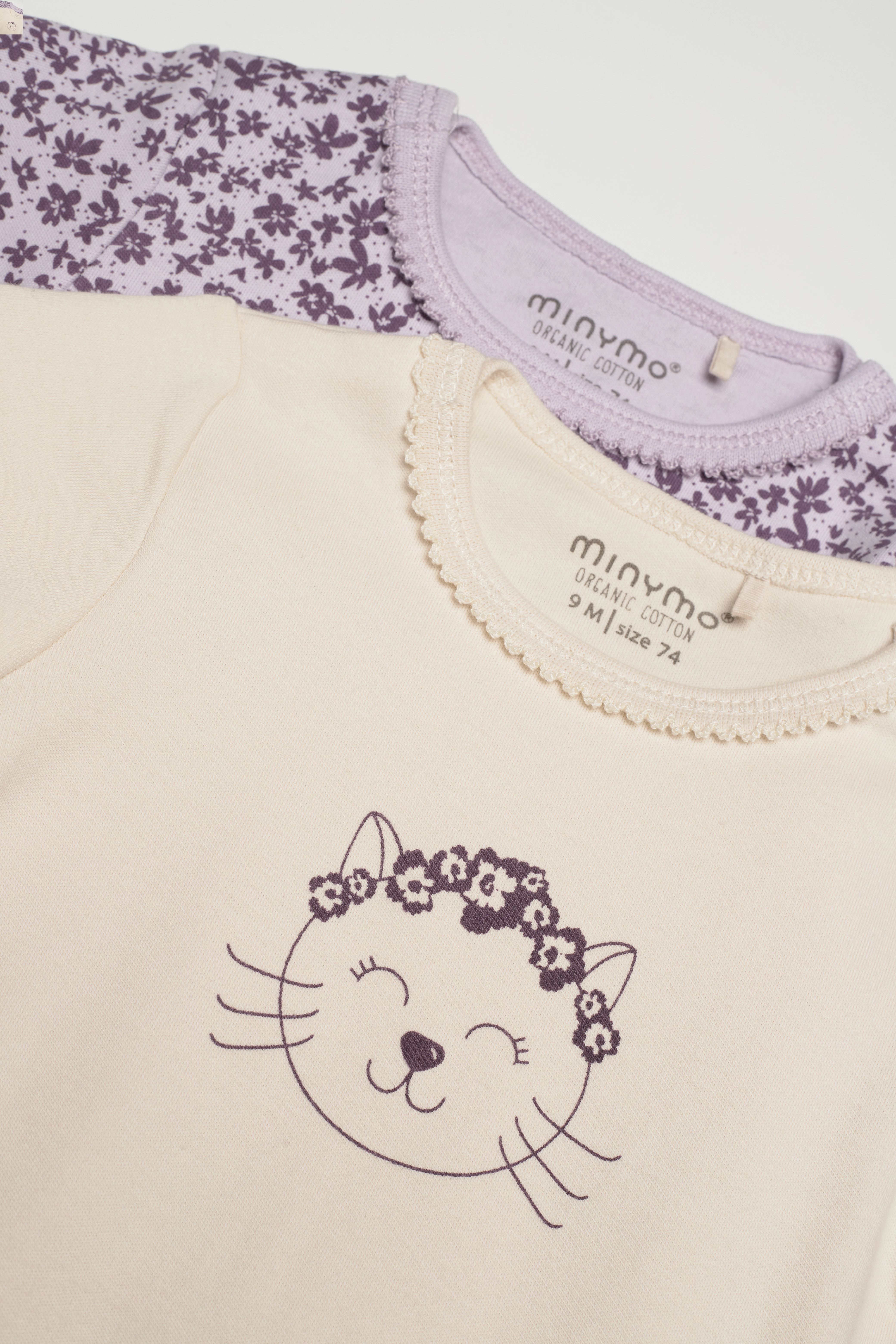 Minymo - Body LS 2-Pack - misty lilac - 1