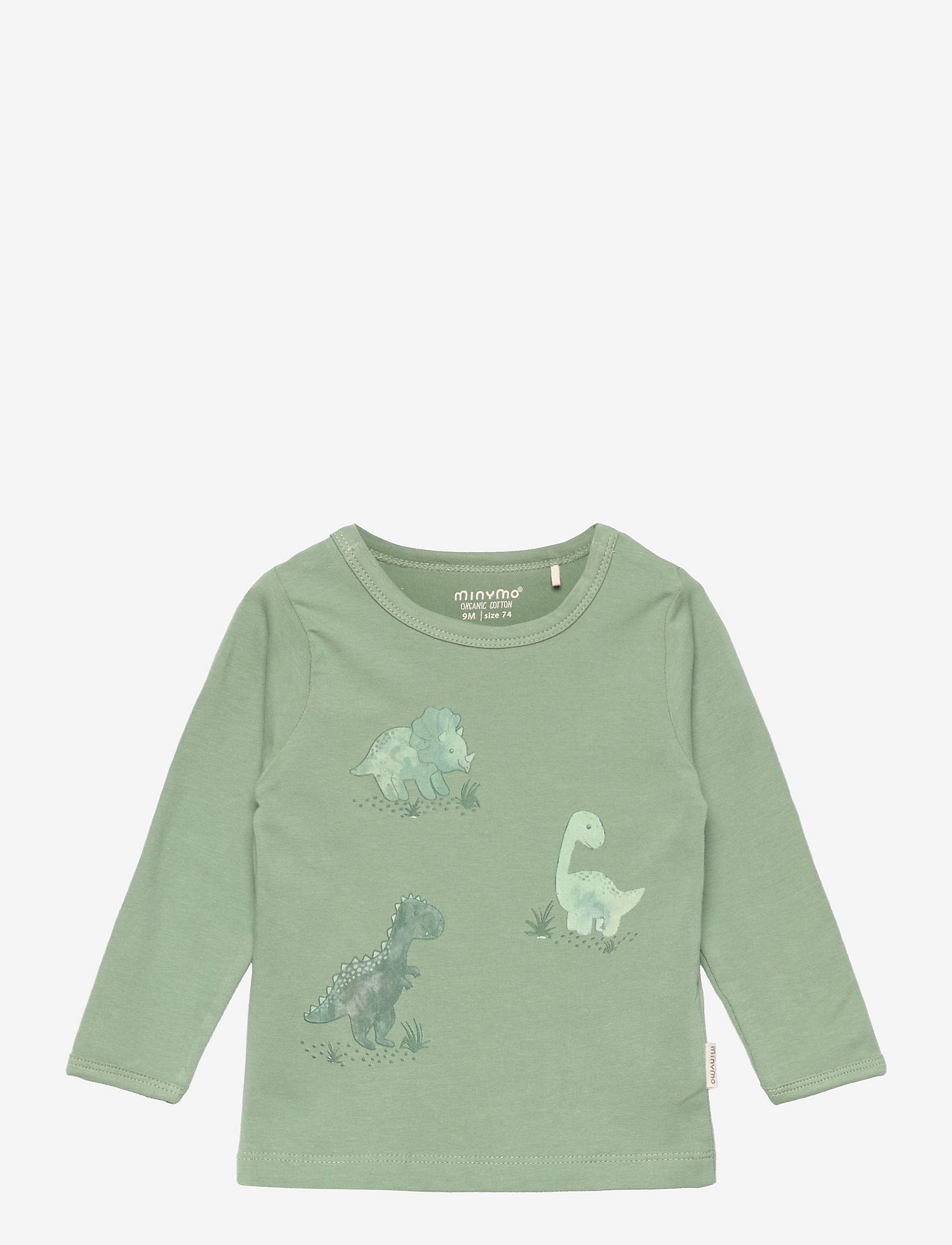 Minymo - T-shirt LS - green bay - 0