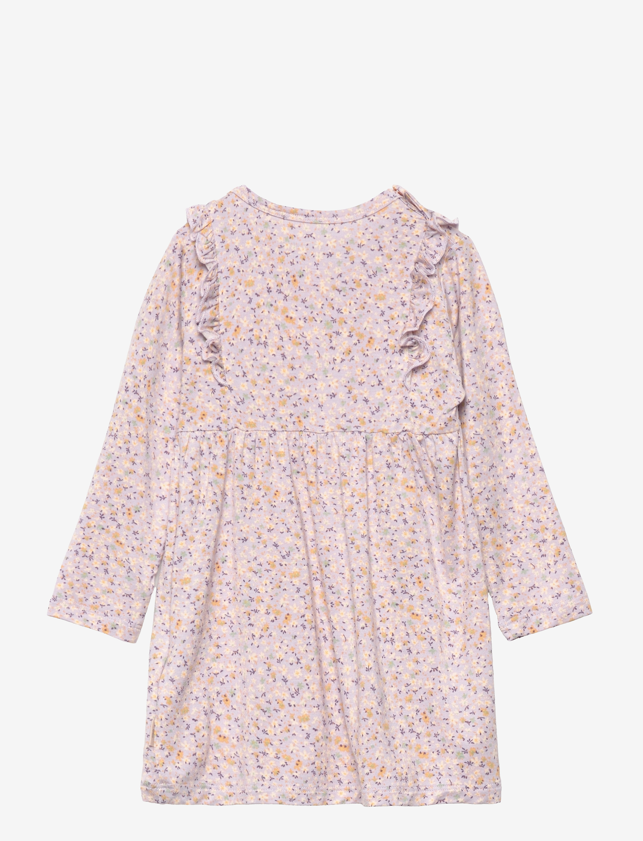 Minymo - Dress LS AOP Bamboo - misty lilac - 1