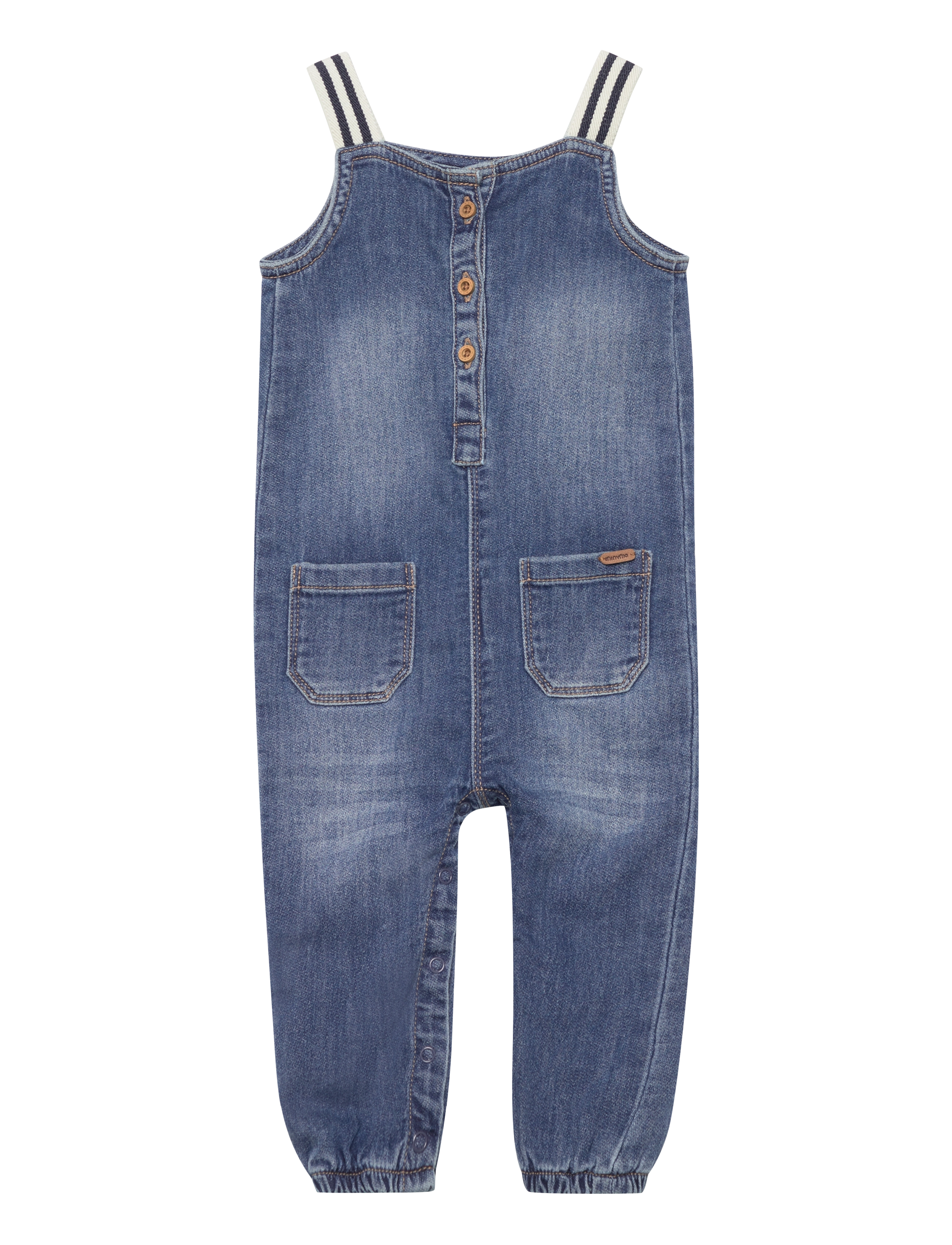 Minymo - Overall Sweat Denim - blue nights - 0